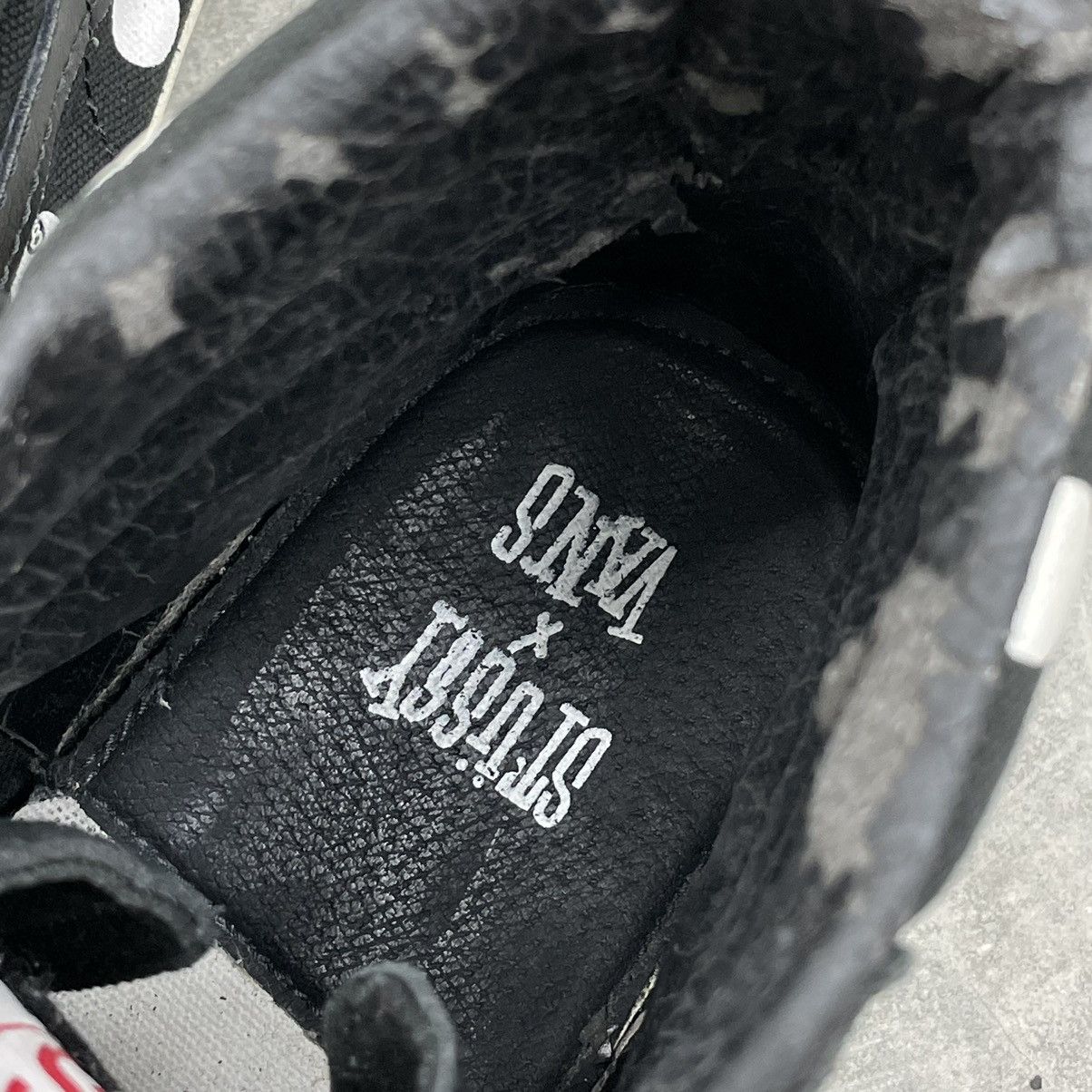 Stussy × Vans Stussy x Vans Vault Sk8-Hi LX 8-Ball UK7.5 Black White Rare Size US 8.5 / EU 41-42 - 9 Thumbnail