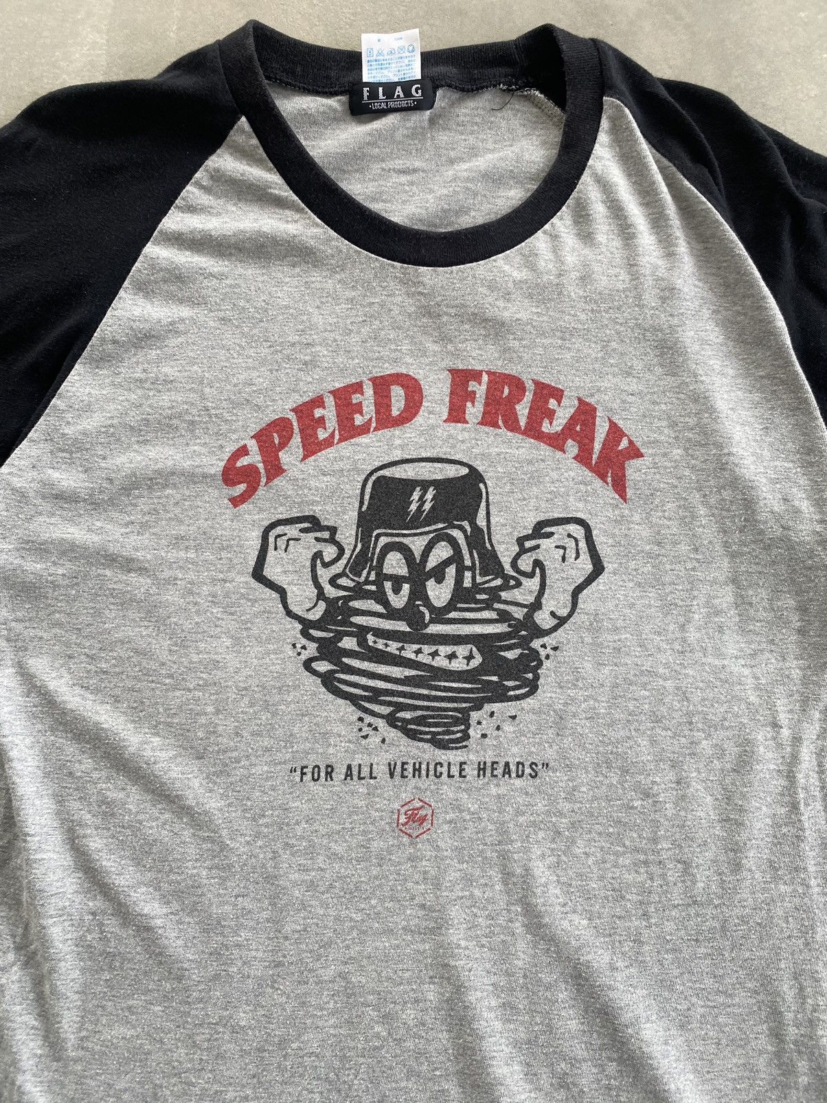 Other FLAG SPEED FREAK MOTORCYCLES RAGLAN TEE Size US L / EU 52-54 / 3 - 2 Thumbnail