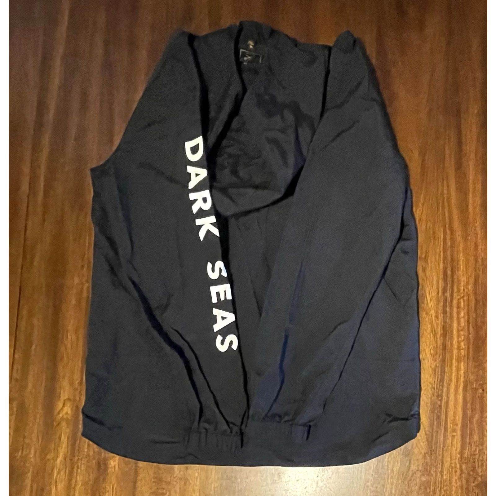 Vintage Dark Seas Jacket Windbreaker Hooded Nylon Black M Men Wind-Resistant Full Zip Pockets Logo Outdoors Surfer Skateboarding 90s Style Size US M / EU 48-50 / 2 - 4 Thumbnail