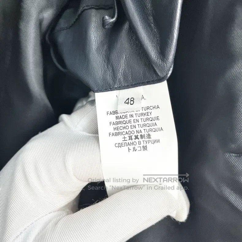 Versace Versace Dark blue full leather motorcycle jacket Size US M / EU 48-50 / 2 - 7 Thumbnail