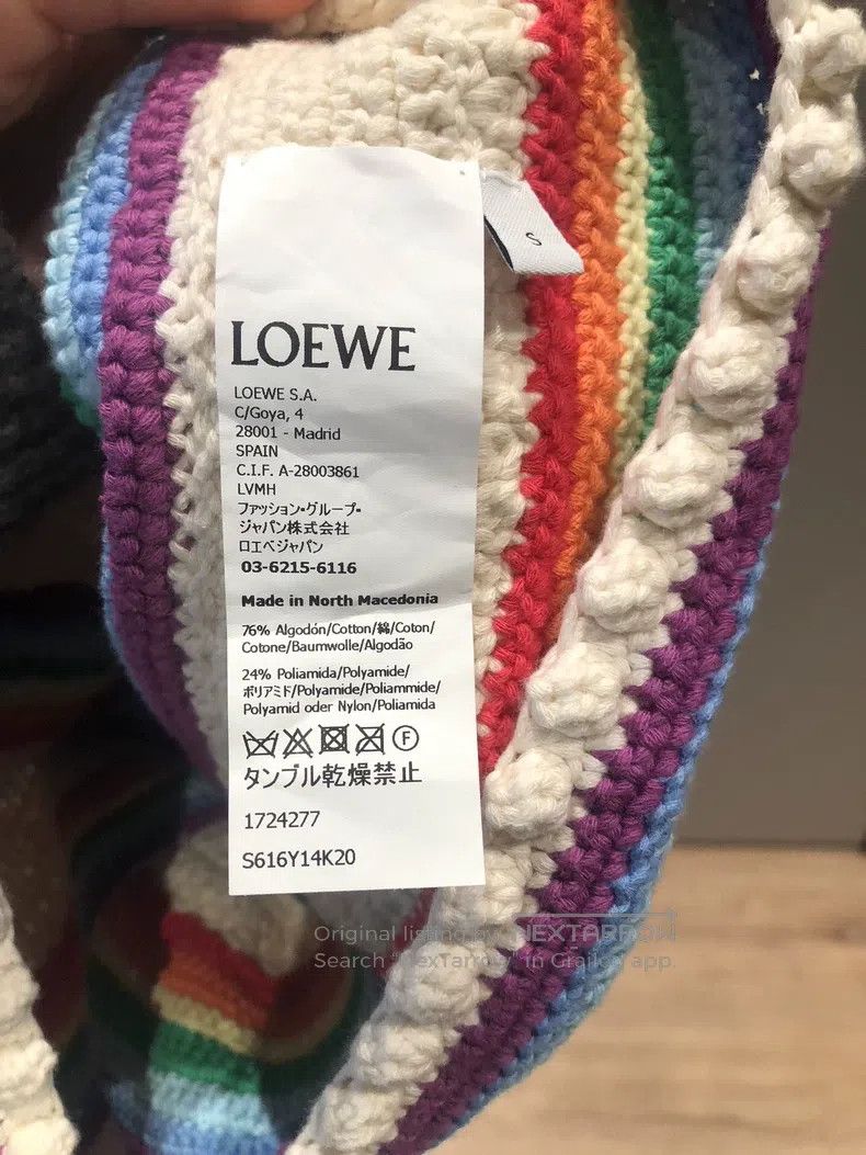 Loewe Loewe Rainbow knitted vest with hand crochet design Size S / US 4 / IT 40 - 5 Thumbnail