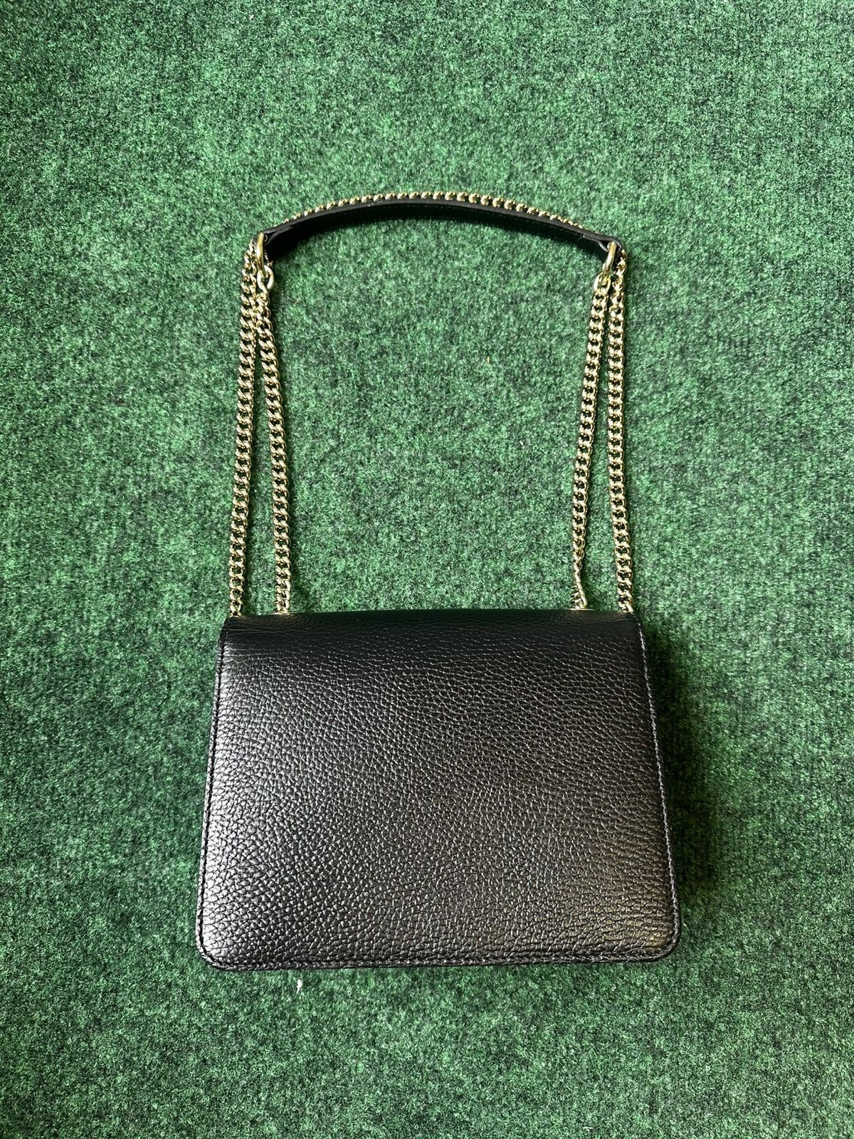 Gucci Gucci GG Interlocking Black Leather Shoulder Bag - 510304 Size ONE SIZE - 2 Thumbnail