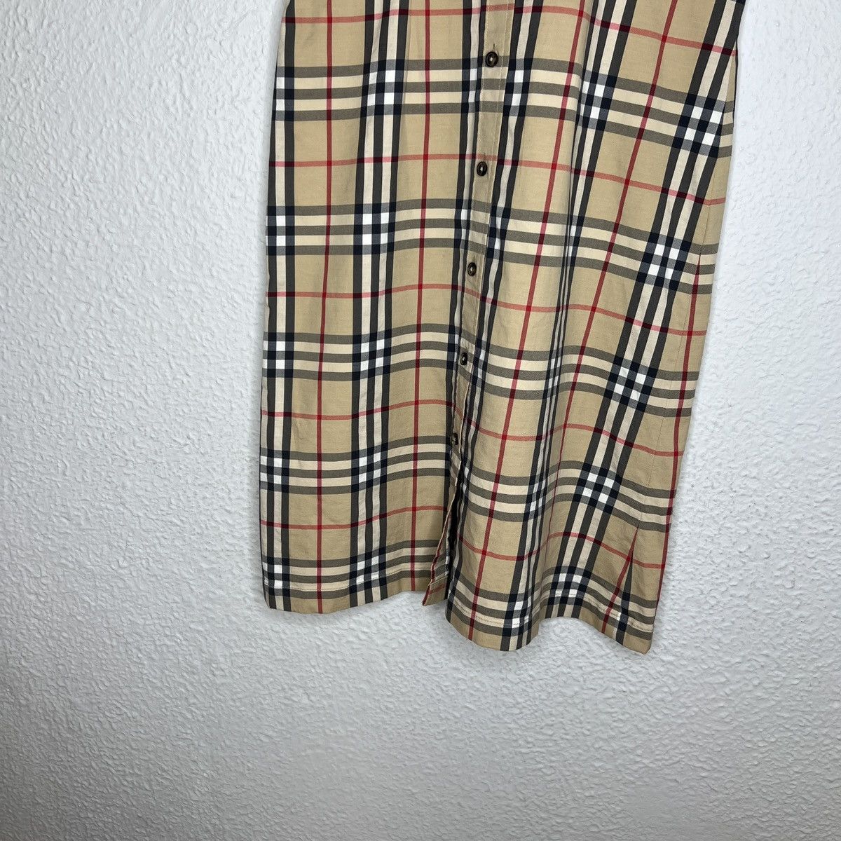 Burberry Burberry London Nova Check Button Up Dress Mini Retro Y2K Size M / US 6-8 / IT 42-44 - 2 Thumbnail