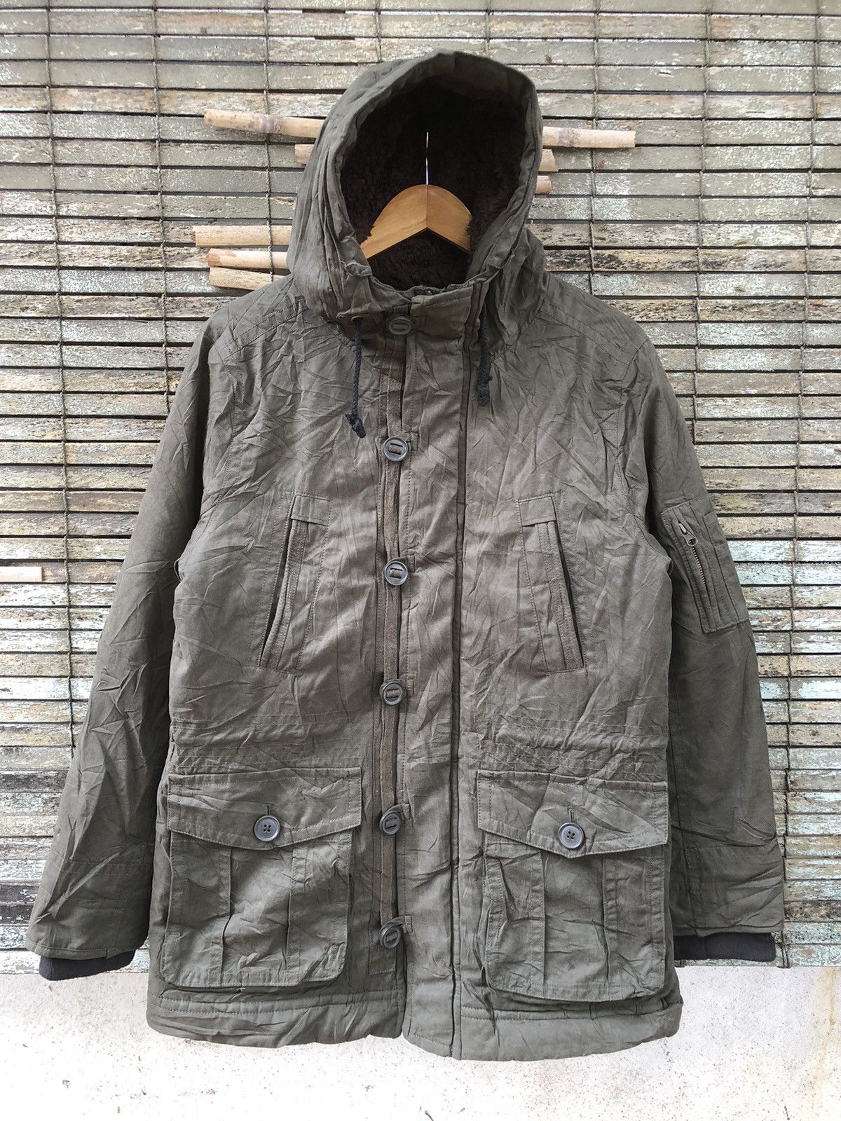 Belstaff × Japanese Brand × Vintage Vintage Japanese Brands Create Barefoot Military Jacket Size US L / EU 52-54 / 3 - 1 Thumbnail