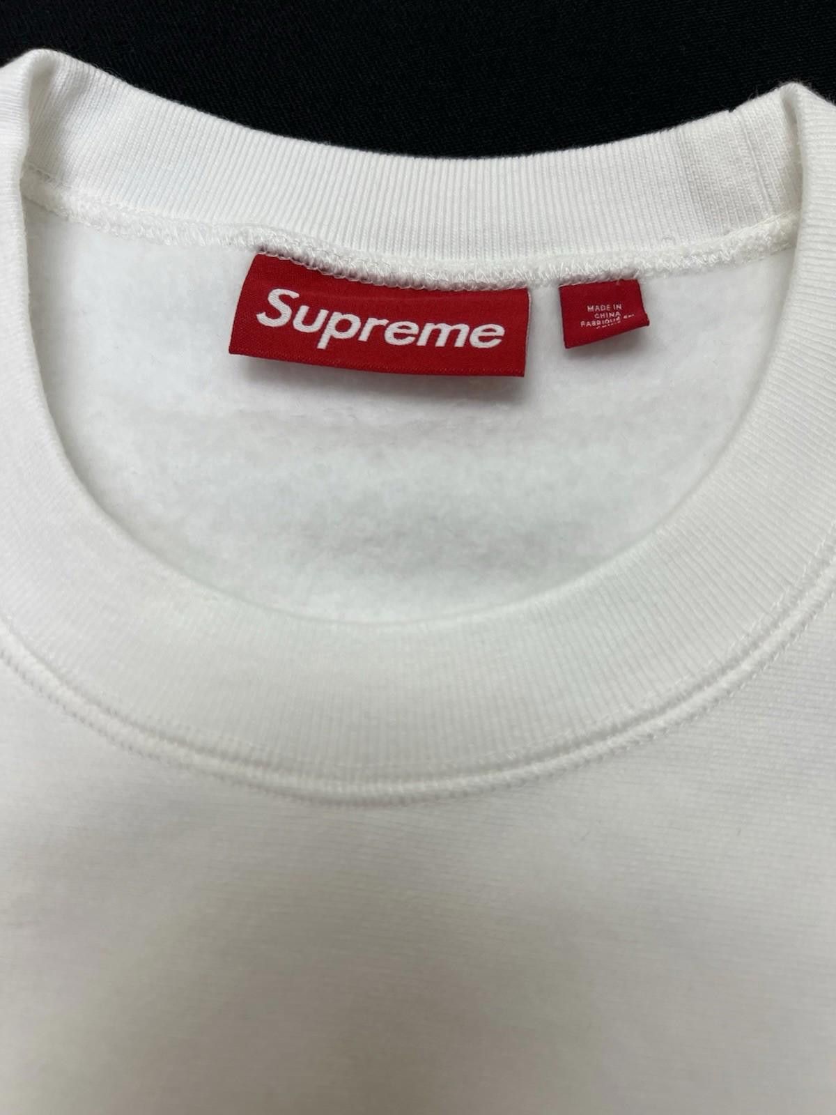 Supreme SS25 Supreme Washed Box Logo Crewneck White L Large Size US L / EU 52-54 / 3 - 5 Thumbnail