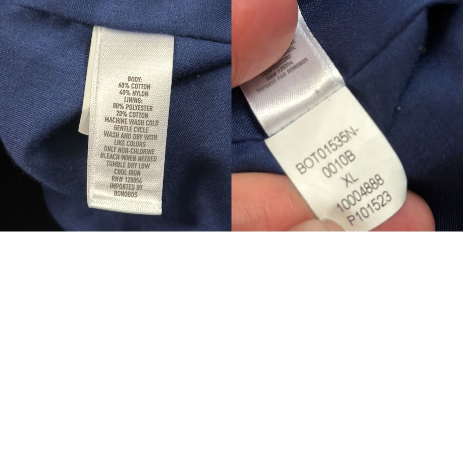 Bonobos Bonobos Jacket Mens XL Blue Bomber Full Zip Lightweight Lined Pockets Vintage No N/A? Size US XL / EU 56 / 4 - 9 Thumbnail
