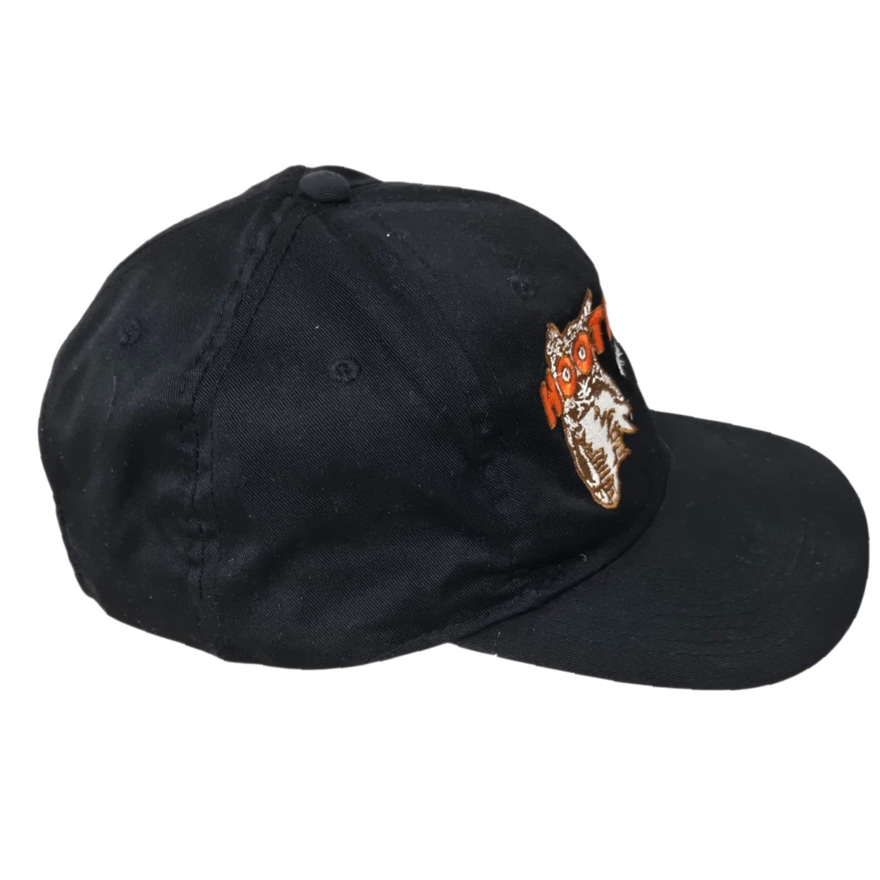 Vintage VINTAGE Hooters Hat Snapback Black Daytona Florida Made In USA Embroidered Cap Adjustable 1980s Mens Size ONE SIZE - 2 Thumbnail