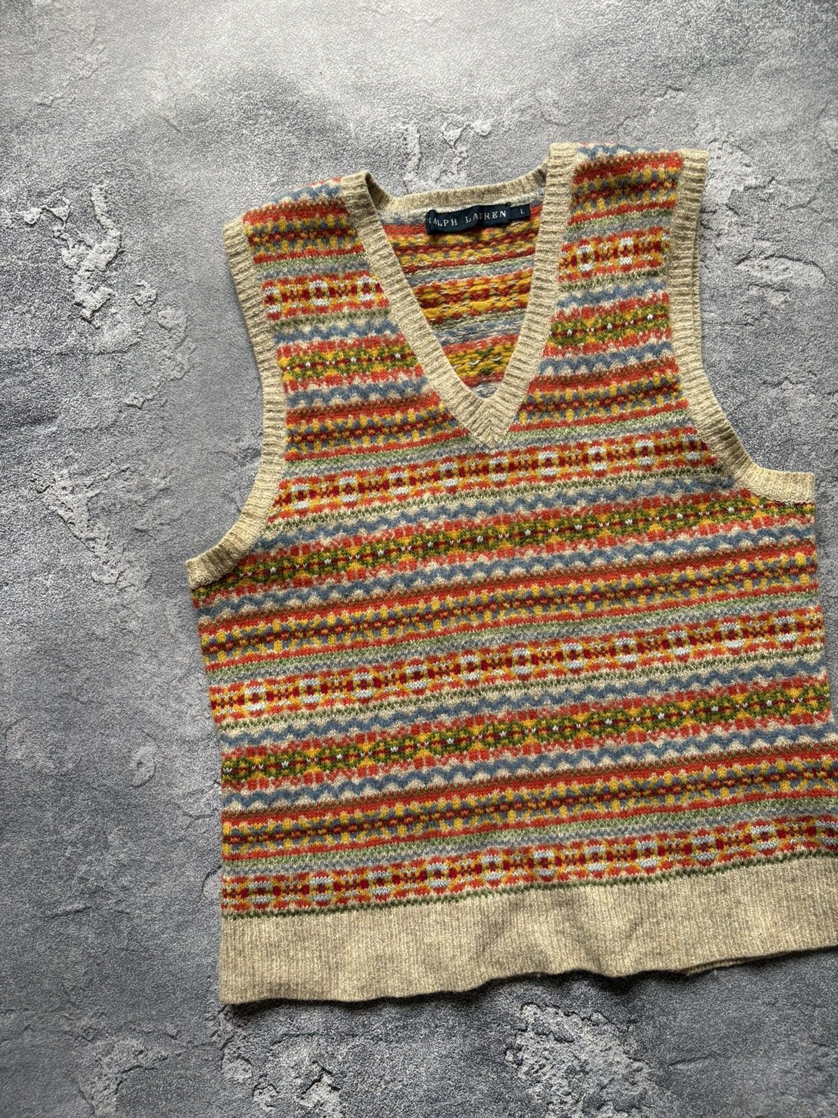Polo Ralph Lauren Vintage Polo Ralph Lauren Fair Isle Luxury Knit Vest Rare Size XXS / US 00 / IT 34 - 3 Thumbnail