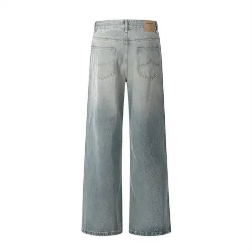 Japanese Brand × Jean American retro washed loose casual distressed simple jeans Size US 32 / EU 48 - 3 Thumbnail