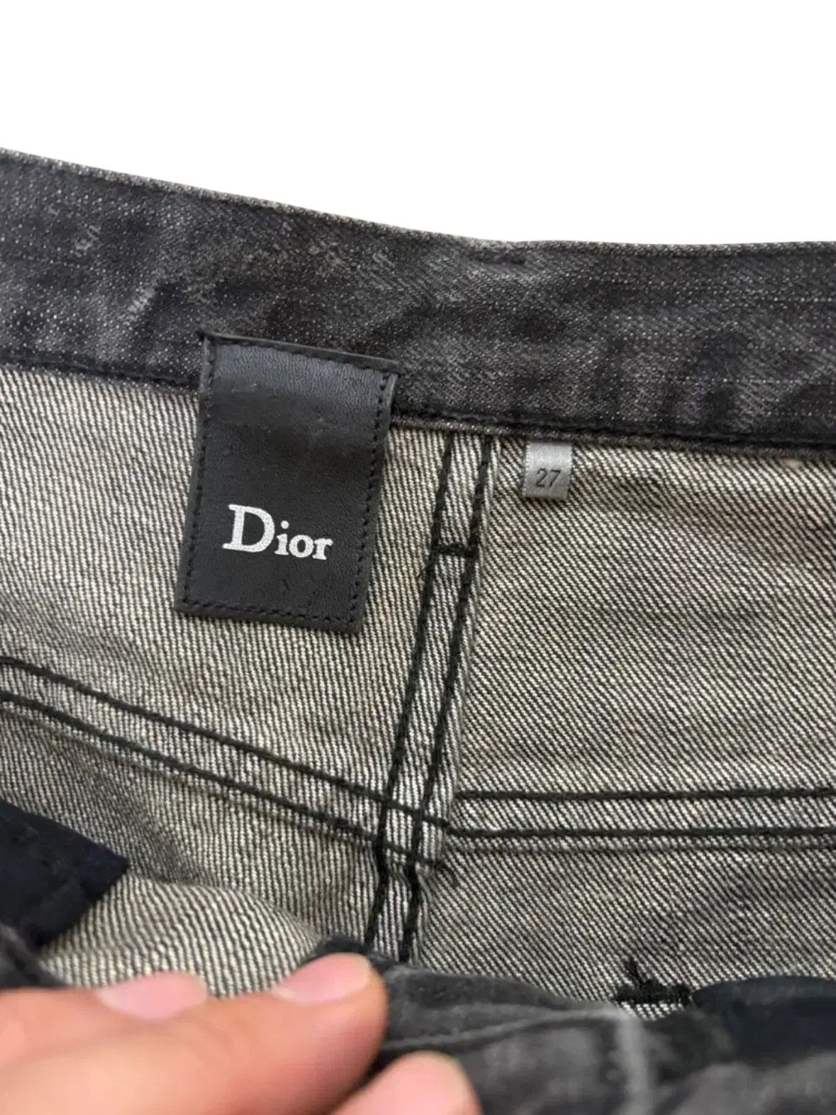Dior *rare* Dior Homme Hedi Slimane Wax Coated Jean Size US 27 - 8 Thumbnail