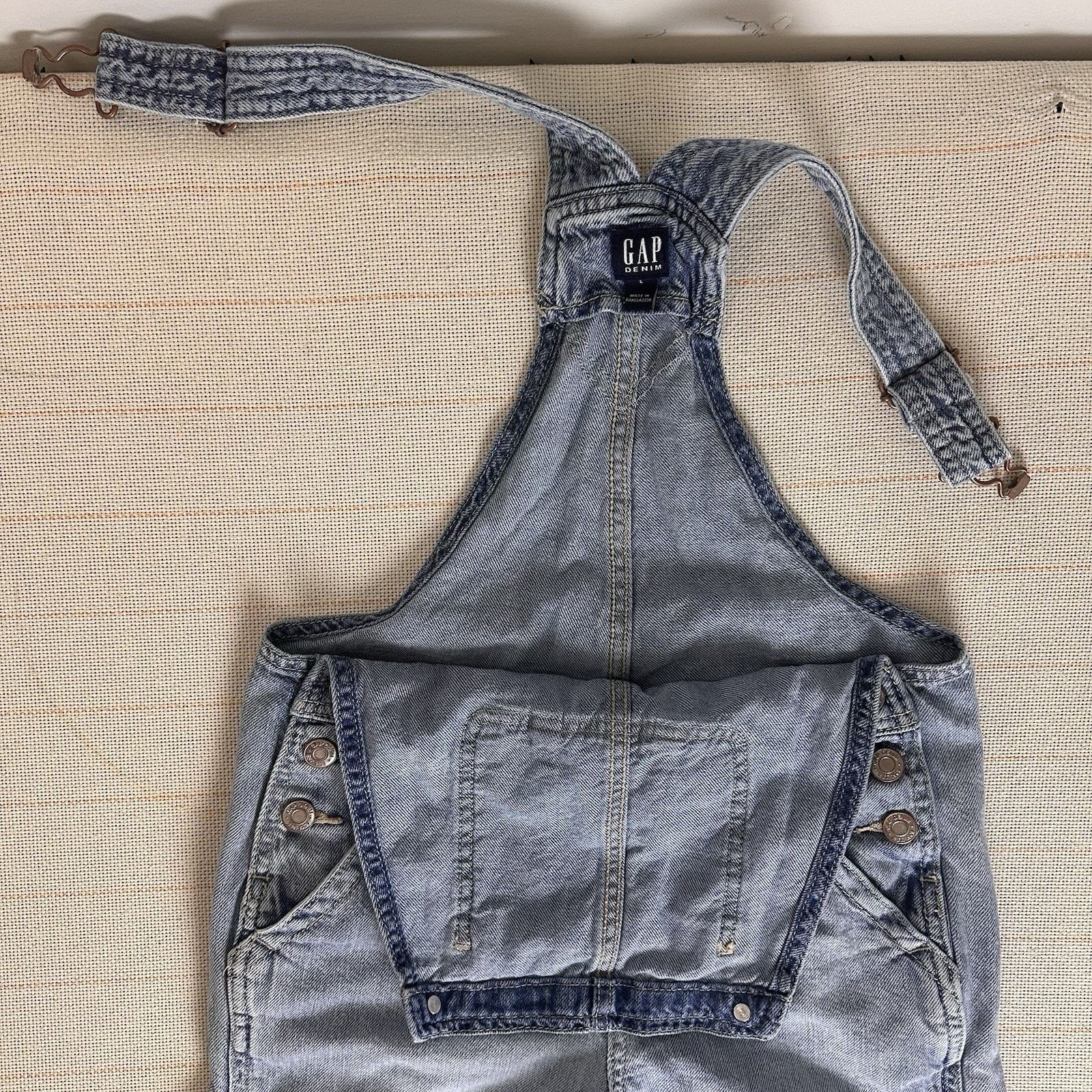 Gap GAP Teen Girls Denim Overalls Size L Size 32" / US 10 / IT 46 - 3 Thumbnail