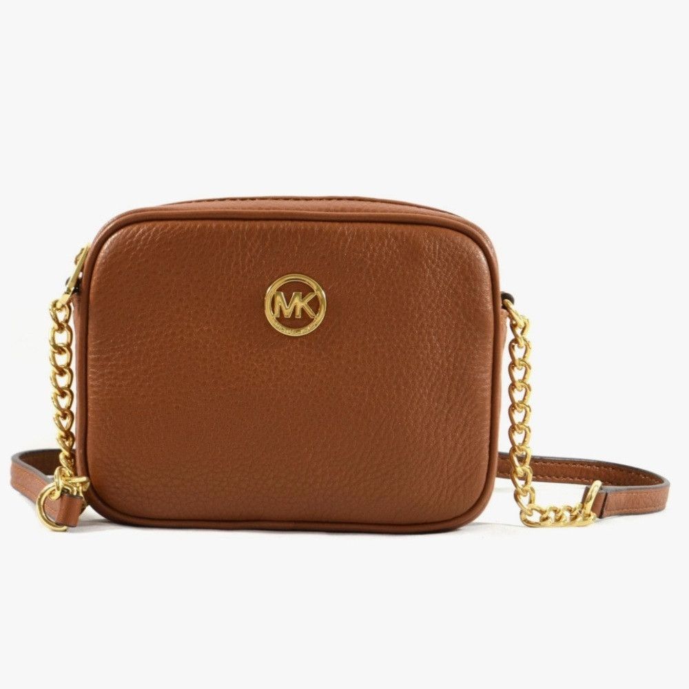 Michael Kors Michael Kors Brown Leather Fulton Crossbody Camera Bag Size ONE SIZE - 1 Thumbnail