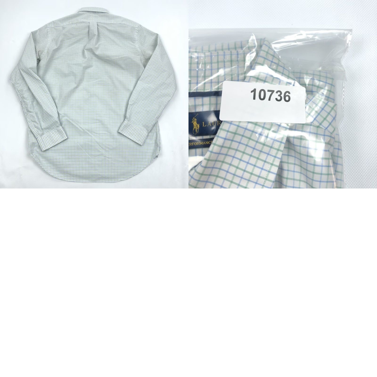 Ralph Lauren Ralph Lauren Performance Men's M White Green Blue Check Button-Down Shirt Size US M / EU 48-50 / 2 - 8 Thumbnail