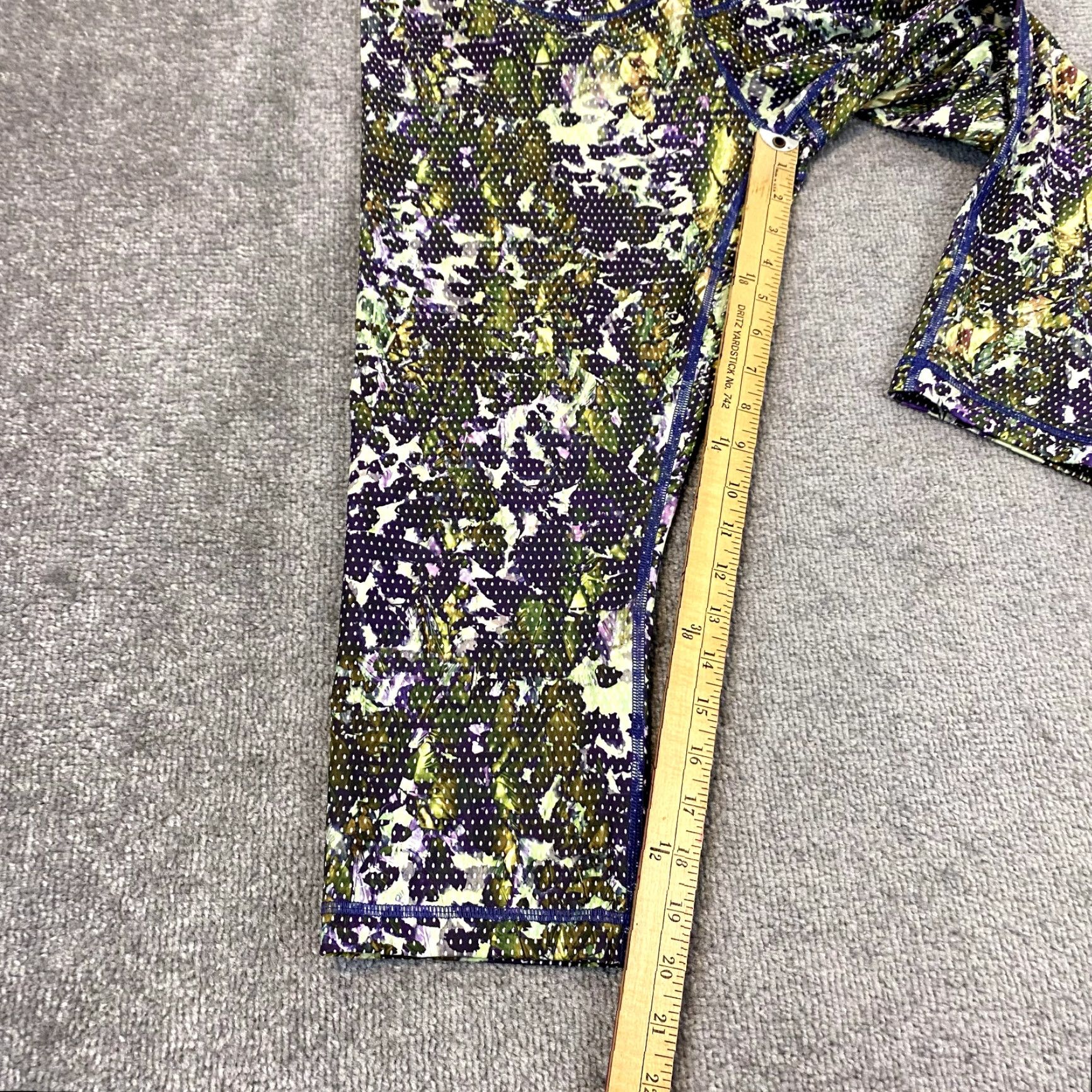 Lululemon Lululemon Leggings Women 8 Wunder Under Roll Down Waistband Crop 20" Floral High Size 30" / US 8 / IT 44 - 5 Thumbnail
