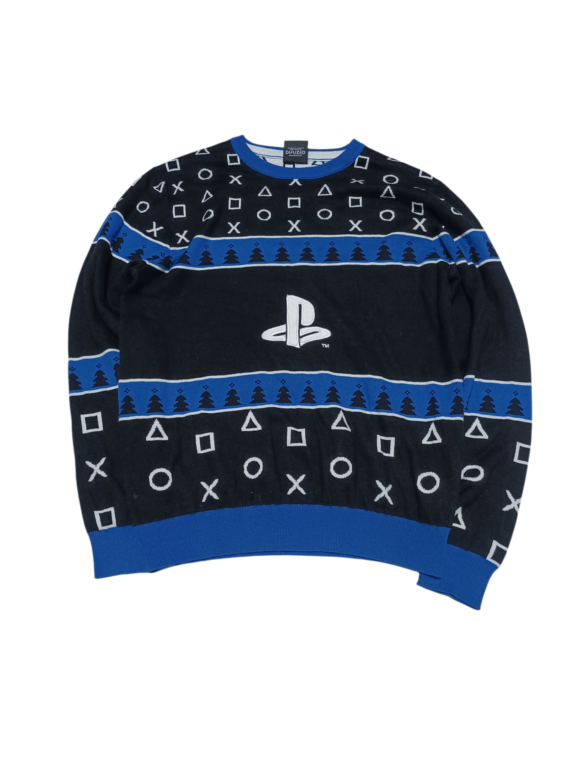 Playstation PLAYSTATION OFFICIAL MERCH BIG LOGO SWEATER Size US M / EU 48-50 / 2 - 1 Thumbnail