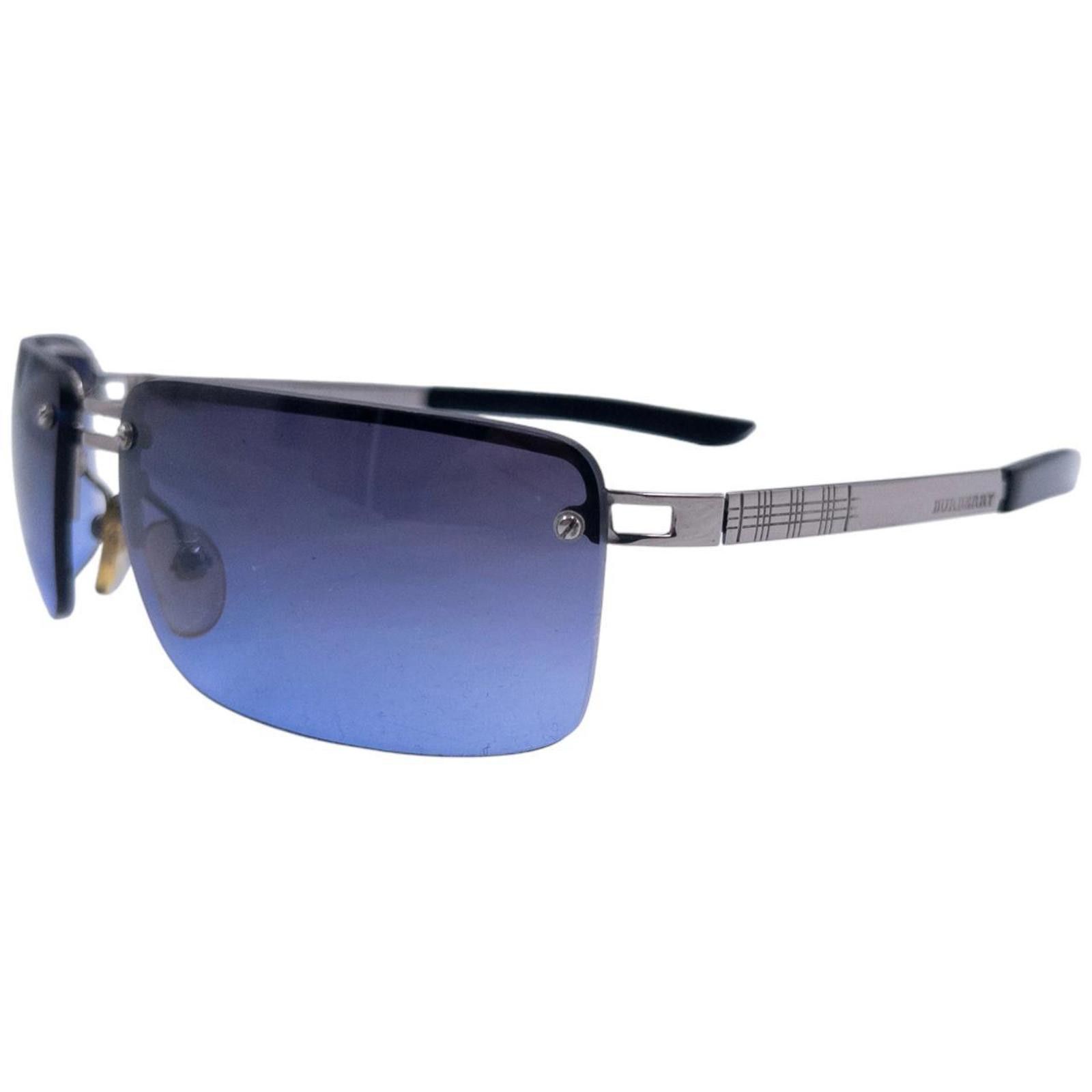 Burberry Vintage Burberry Nova Check Rimless Sunglasses Size ONE SIZE - 1 Thumbnail
