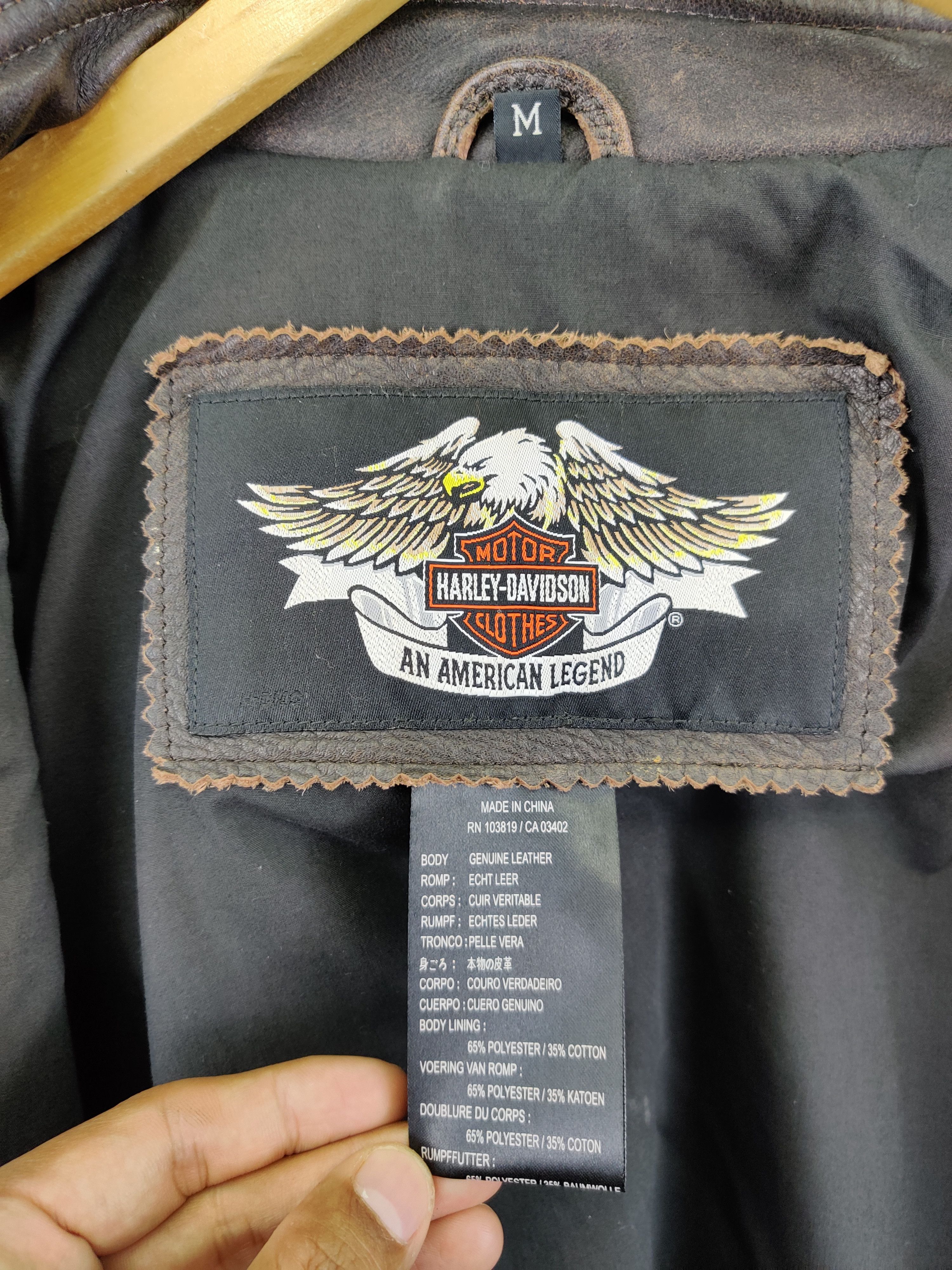 Harley Davidson Nice❗Vintage Harley Davidson Motorcycle Leather Jacket Size US M / EU 48-50 / 2 - 14 Thumbnail