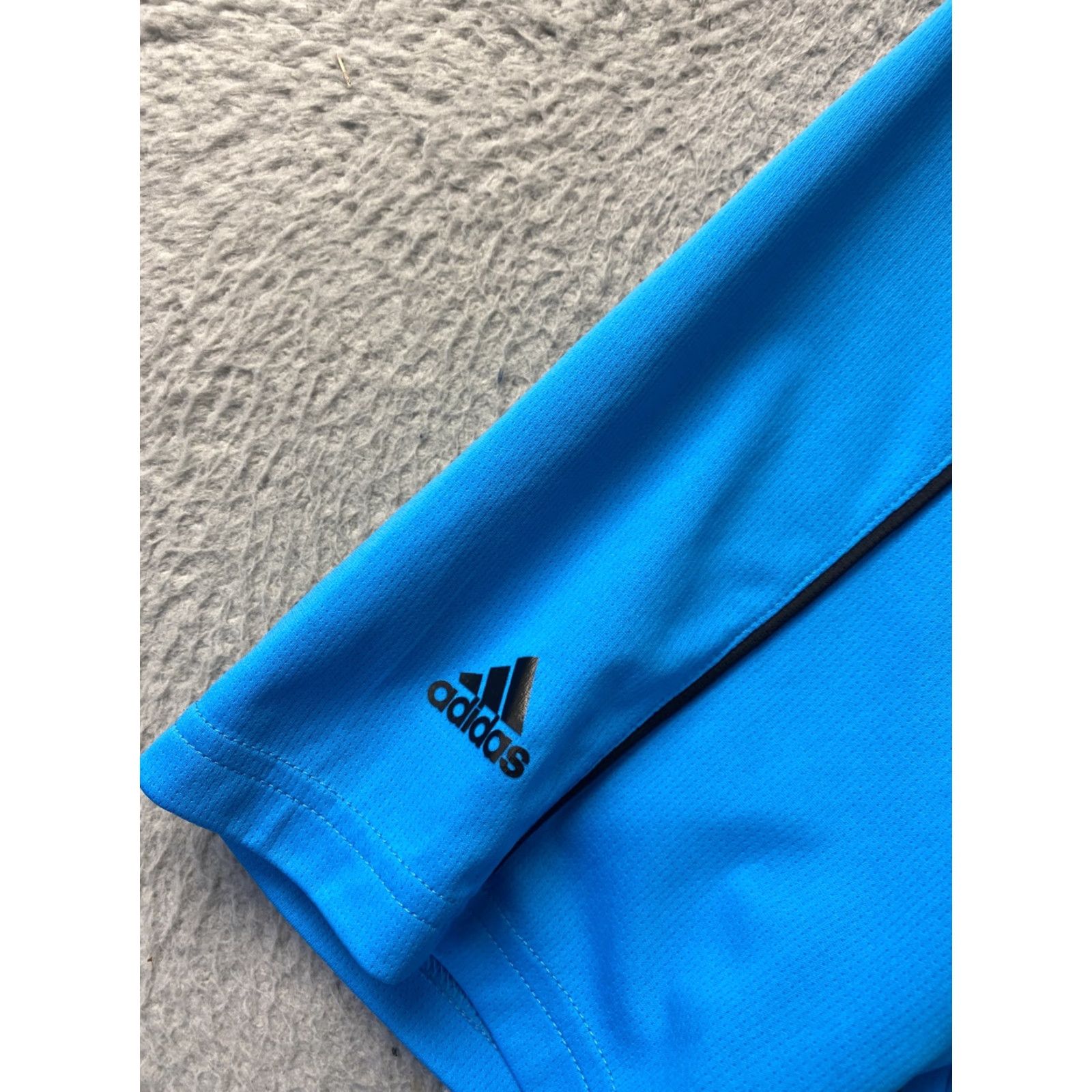 Adidas adidas GOLF Fit Dry Size Lrg Men's Blue Short Sleeve Polo Shirt 112-18 Size US L / EU 52-54 / 3 - 3 Thumbnail