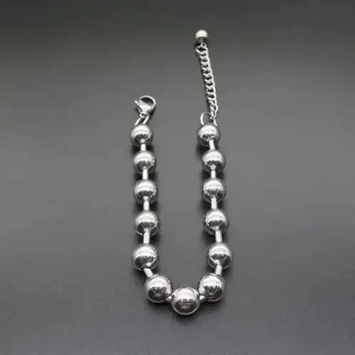 VIBE Ball Chain Bracelet 2000s Chrome Y2K Punk Skater Grunge Size ONE SIZE - 6 Thumbnail