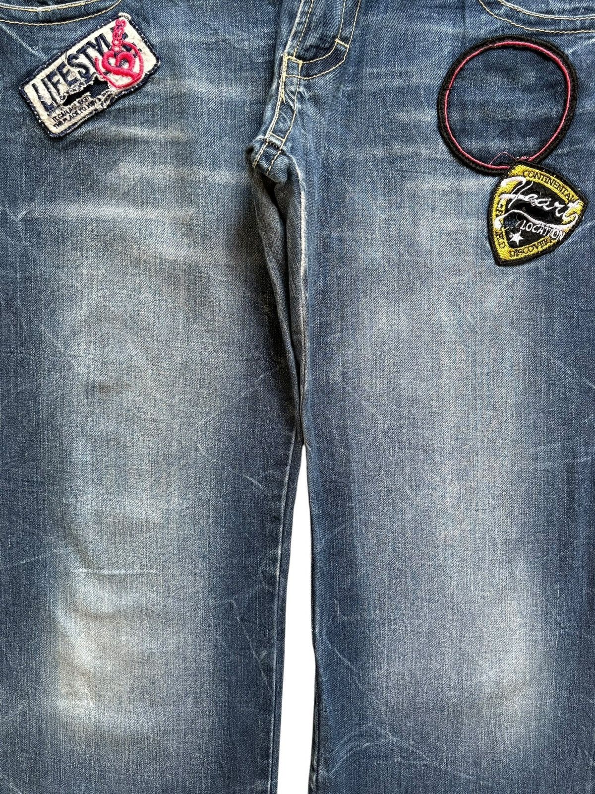 JNCO × Japanese Brand Vintage Japanese Brand Double Waist Blue Wash Baggy Jean Size US 36 / EU 52 - 5 Thumbnail