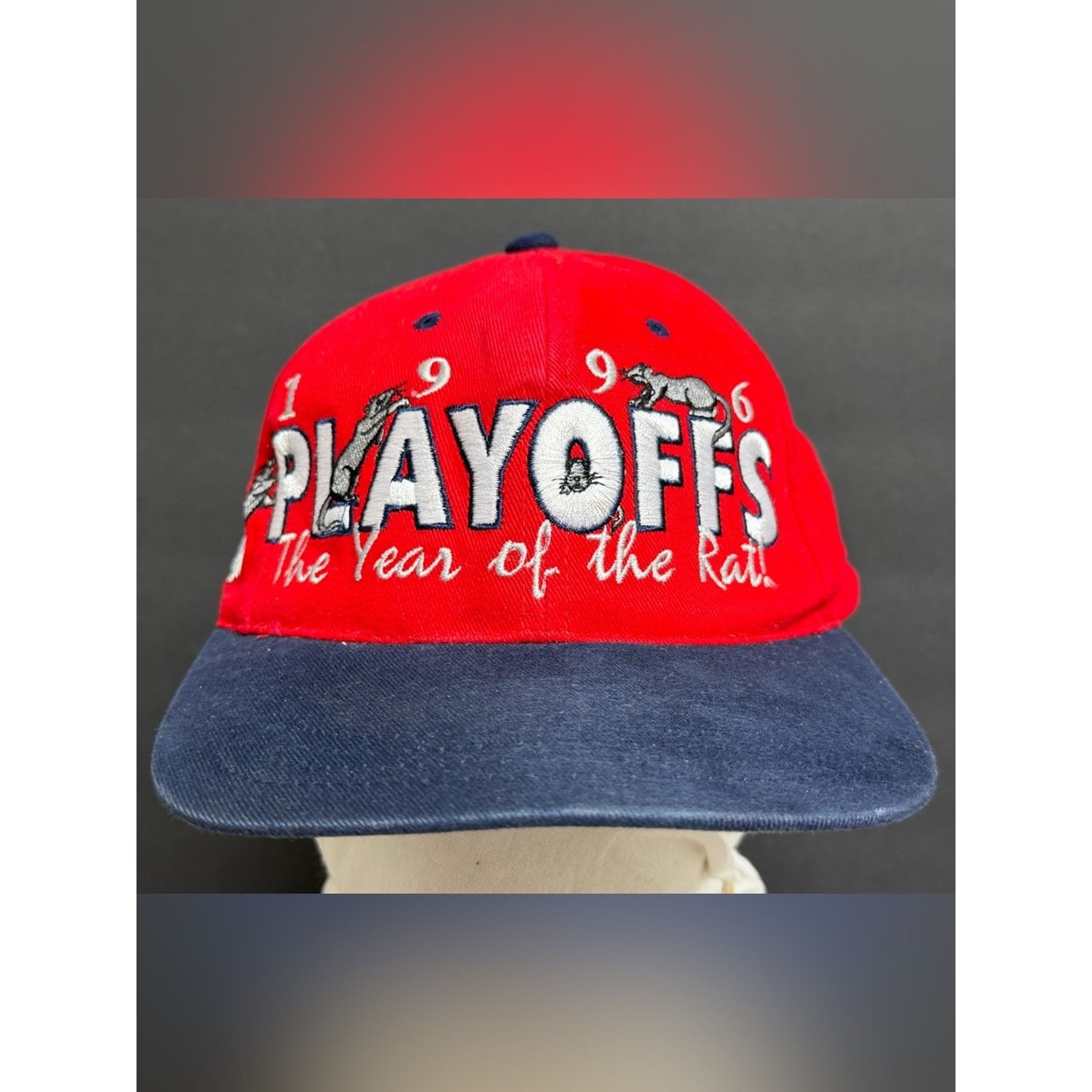 NHL Vintage Florida Panthers Hat 1996 Year of Rat Snapback RARE Size ONE SIZE - 1 Thumbnail