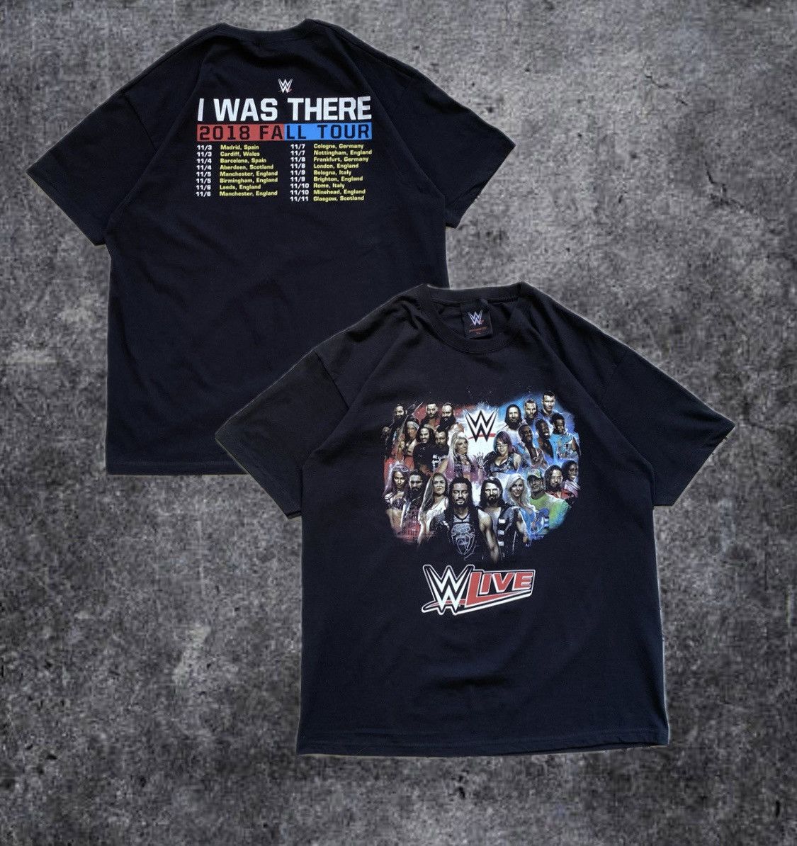 WWE WWF WWE tour Tee Wrestling John Cena Triple H CM Punk Size US XL / EU 56 / 4 - 1 Thumbnail