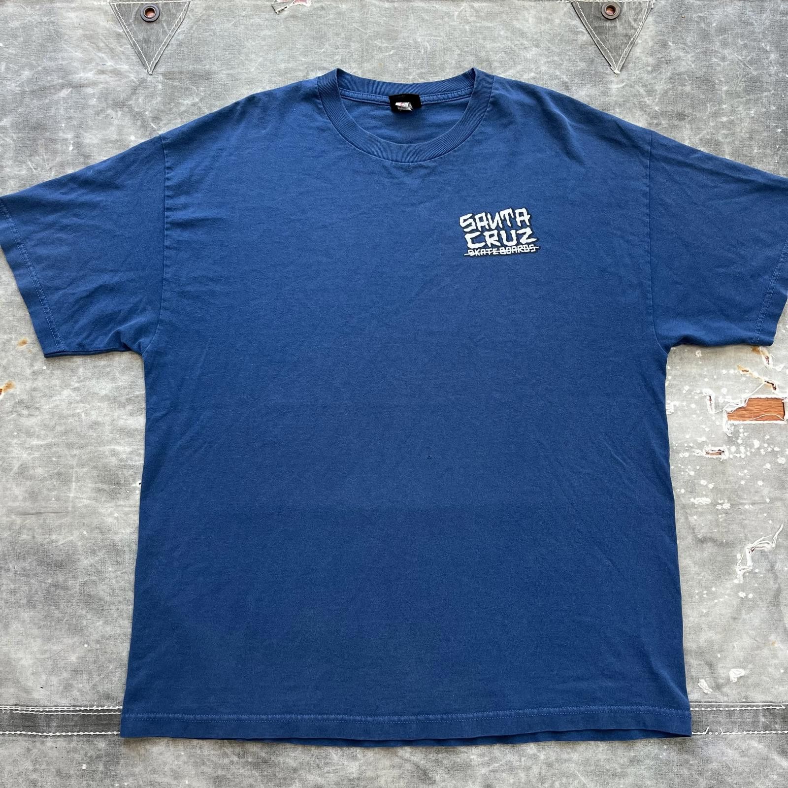 Santa Cruz Skateboards × Vintage Vintage Y2K Santa Cruz Dressen Skull Skate Shirt Size US XL / EU 56 / 4 - 2 Thumbnail