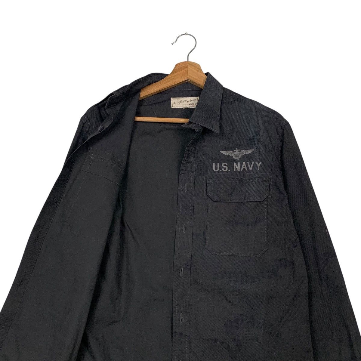 Avirex AVIREX US NAVY Long Sleeve Button Up Shirt #2183-C97 Size US M / EU 48-50 / 2 - 10 Thumbnail