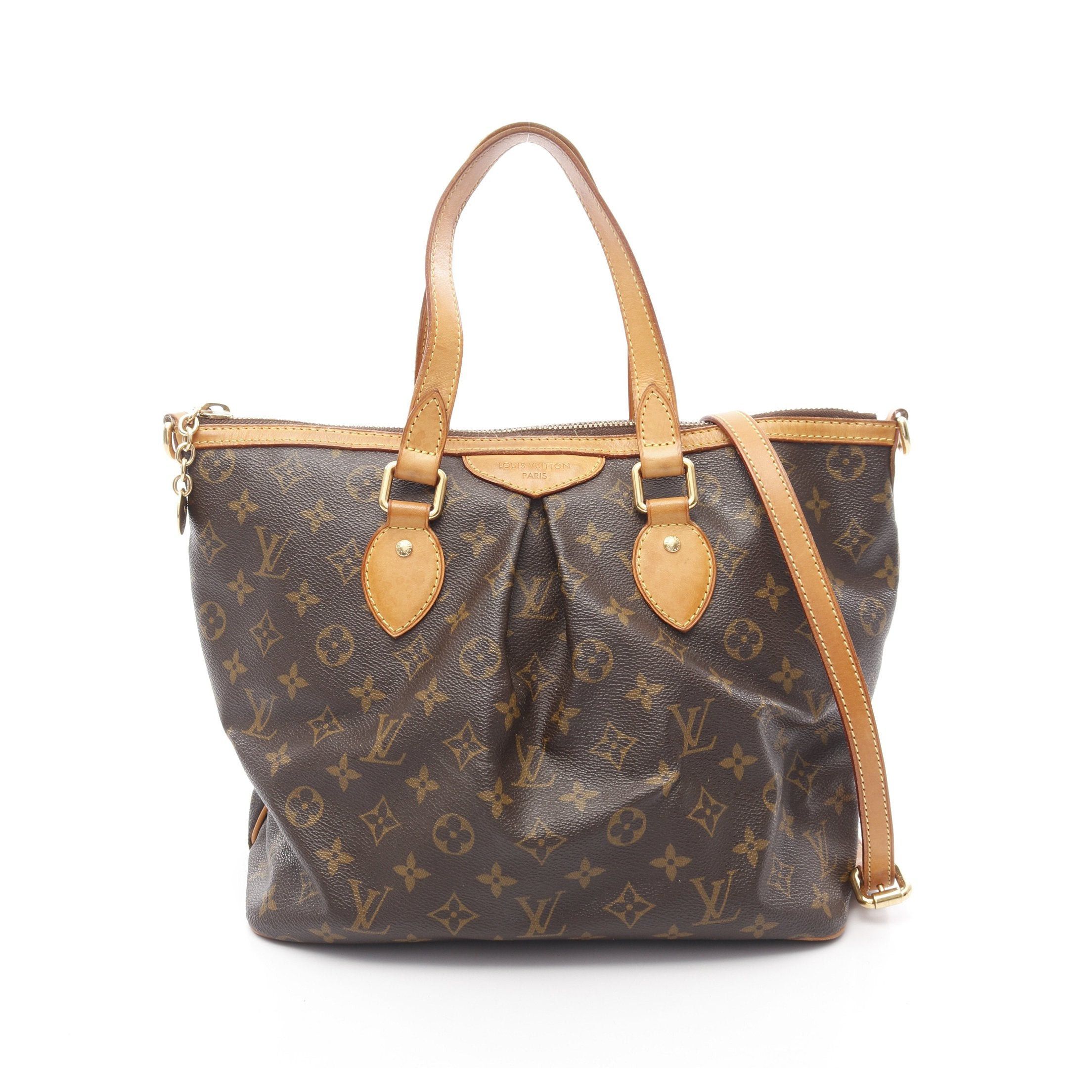 Louis Vuitton Louis Vuitton Palermo Pm Monogram Handbag Leather Brown Size ONE SIZE - 1 Thumbnail