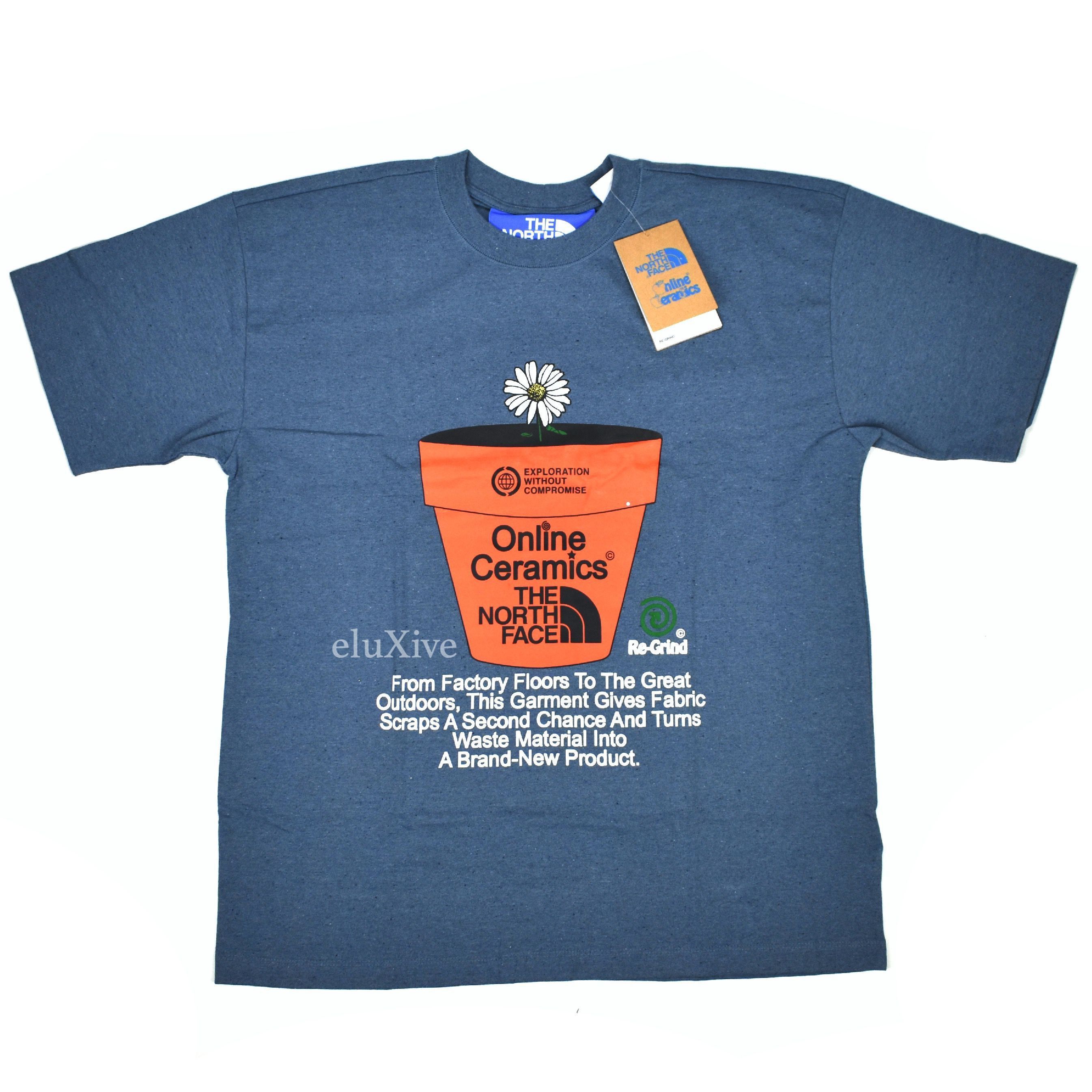 Online Ceramics × The North Face Online Ceramics The North Face Blue Plant Logo T-Shirt Size US M / EU 48-50 / 2 - 1 Preview
