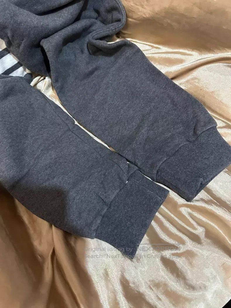Thom Browne Thom Browne size 3 Gray classic four-striped pants Size US 34 / EU 50 - 3 Thumbnail