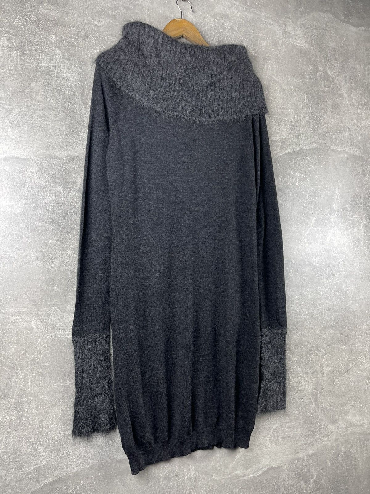 Armani Armani Jeans AJ Knit Sweater Dress Cowl Neck Mohair Blend Size M / US 6-8 / IT 42-44 - 5 Thumbnail
