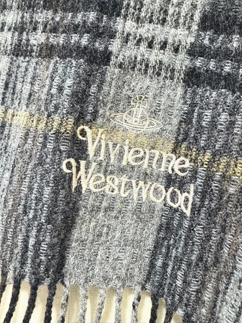 Vivienne Westwood Vivienne Westwood Gray checkered scarf Size ONE SIZE - 3 Thumbnail
