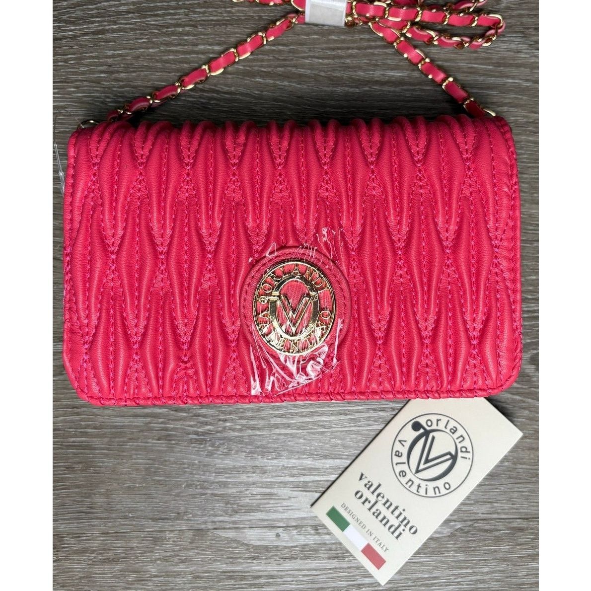 Valentino Orlandi NWT Pink Valentino Orlandi Crossbody Bag - Quilted Chic Size ONE SIZE - 1 Thumbnail