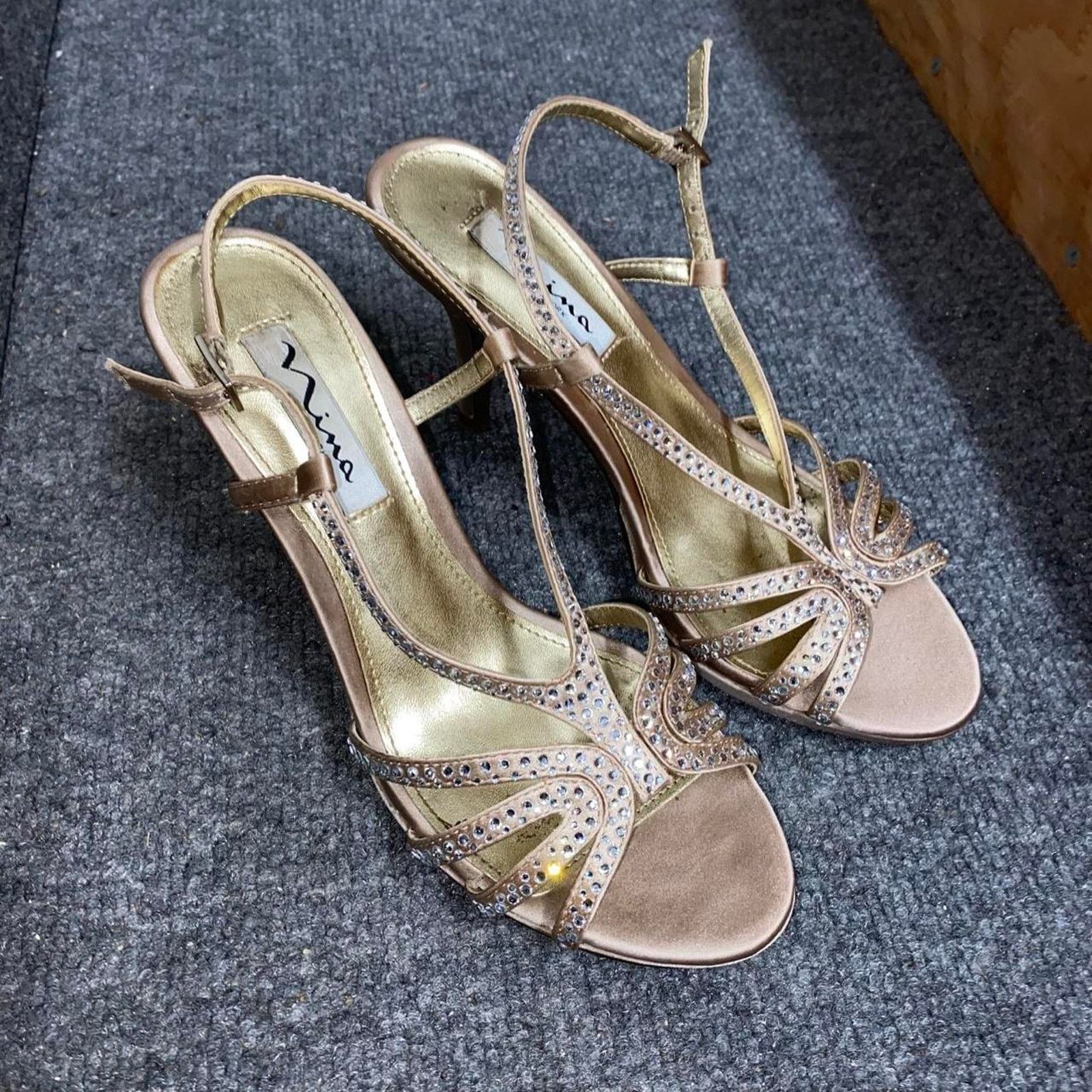 Other Gold strappy high heels Size US 6 / IT 36 - 2 Thumbnail
