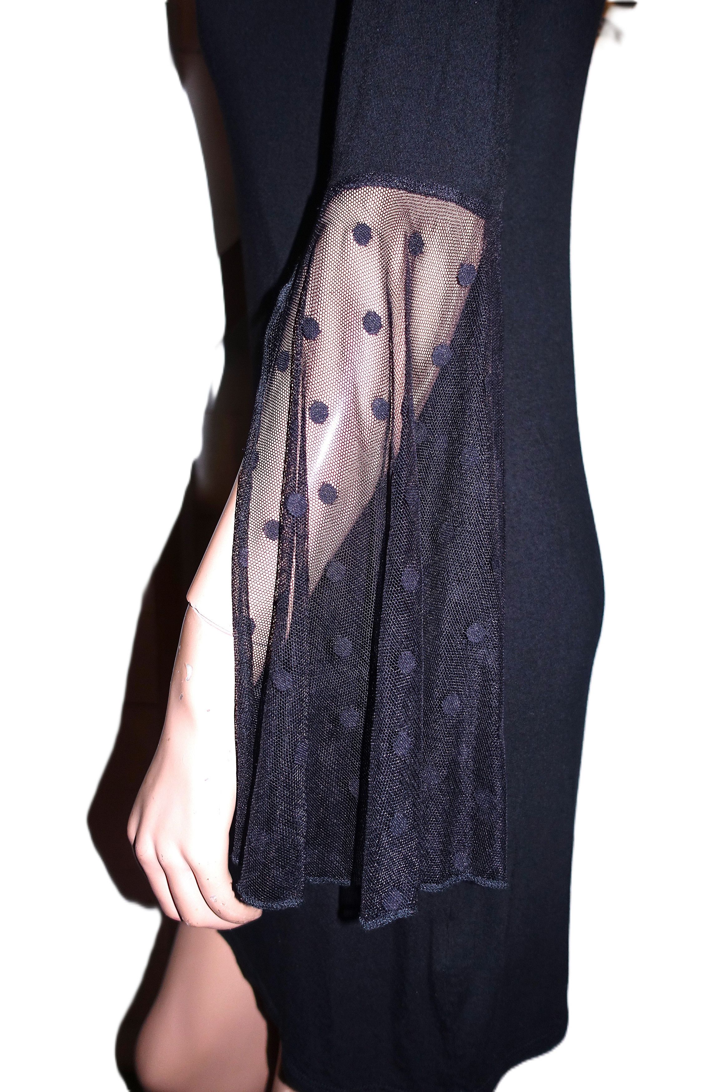 Other AmeLia James Black Lace Polka Dot Dress XS Size XS / US 0-2 / IT 36-38 - 6 Thumbnail