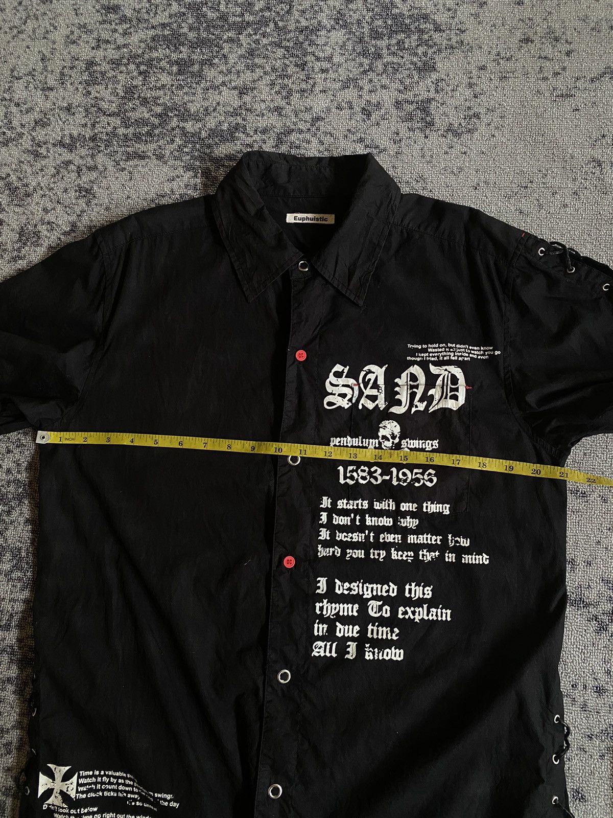 Hysteric Glamour Y2k Euphuistic laced skull ifsixwasnine Shirt Size US L / EU 52-54 / 3 - 10 Thumbnail