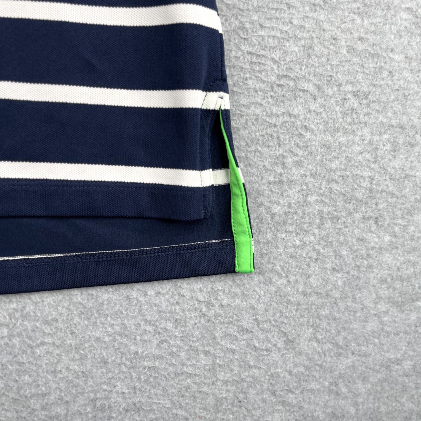 Ralph Lauren RLX Ralph Lauren Polo Shirt Mens XL Blue Striped Performance Golf Golden Bear Polo Shirt Mens XL Blue Striped Size US XL / EU 56 / 4 - 2 Thumbnail