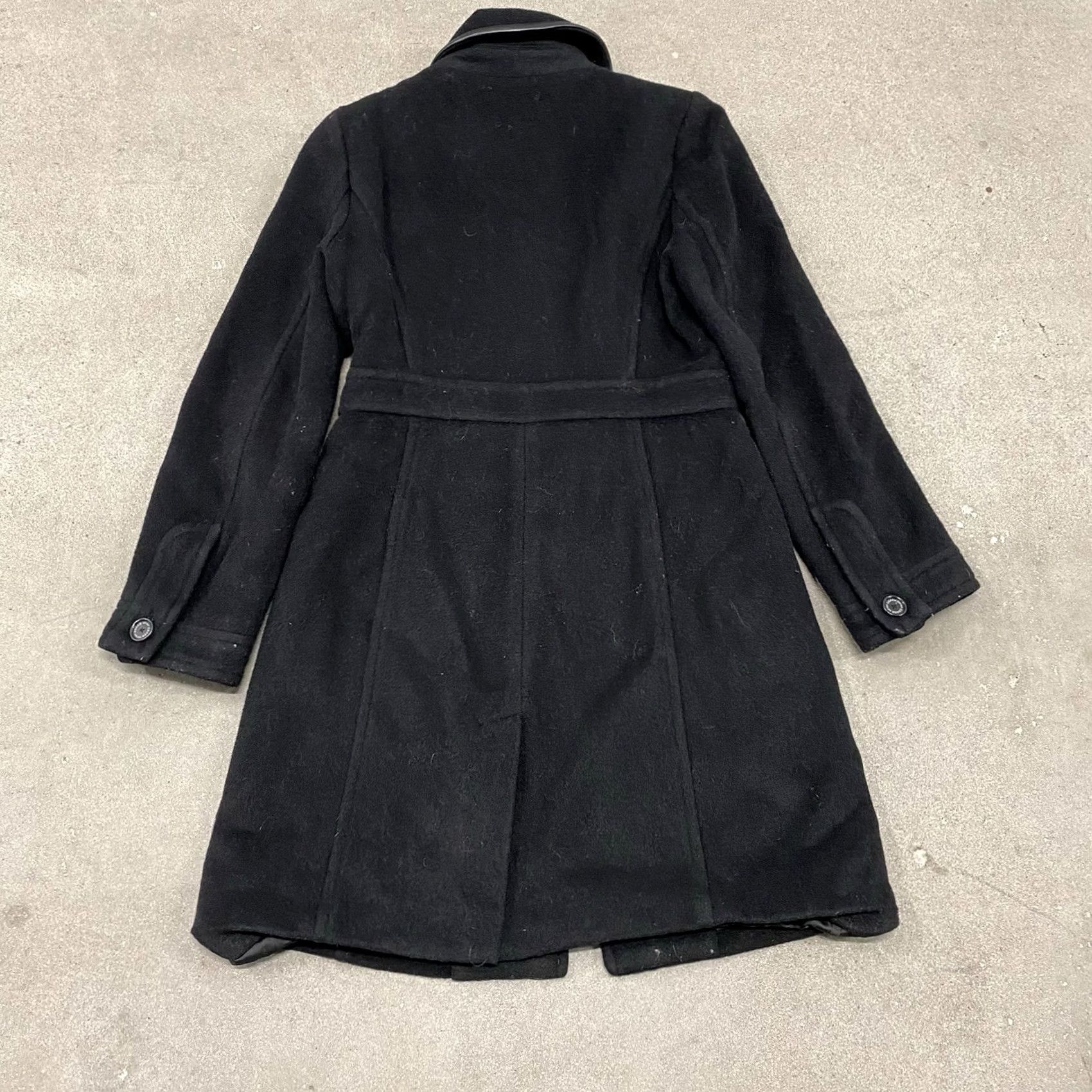 Coach Coach Womens Coat Jacket Wool Button Up Trench Black S Wool Blend Button Front Lined Pockets Regular Size: S Womens Size S / US 4 / IT 40 - 7 Thumbnail