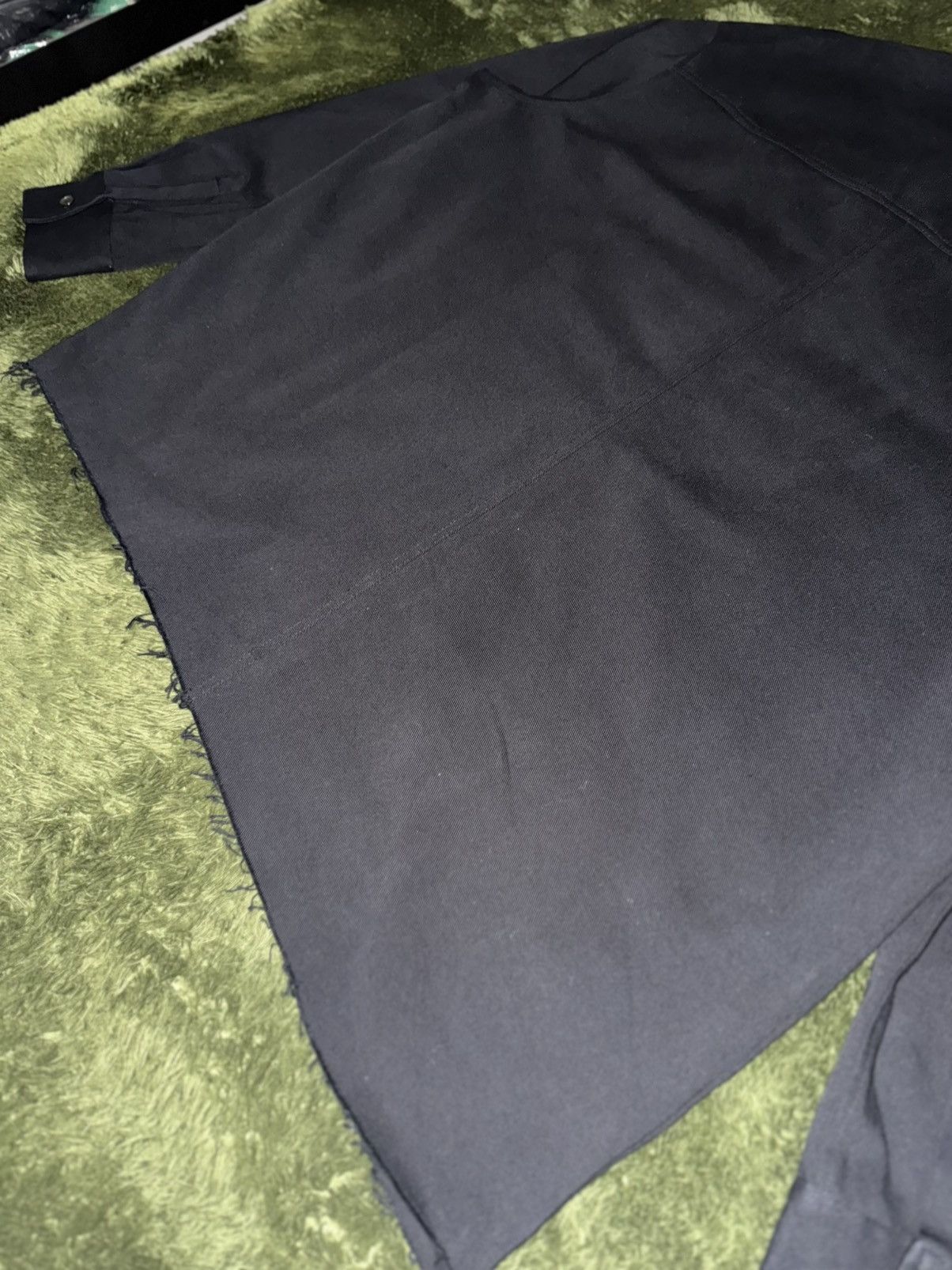 Kusikohc [L] KUSIKOHС Fantasy Unbalanced Heavy Cotton Shirt – Black Size US L / EU 52-54 / 3 - 11 Thumbnail