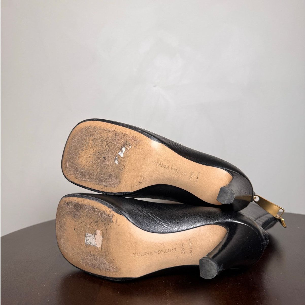 Bottega Veneta Bottega Veneta Round Toe Leather Boots - Size 36.5 Size US 6.5 / IT 36.5 - 6 Thumbnail