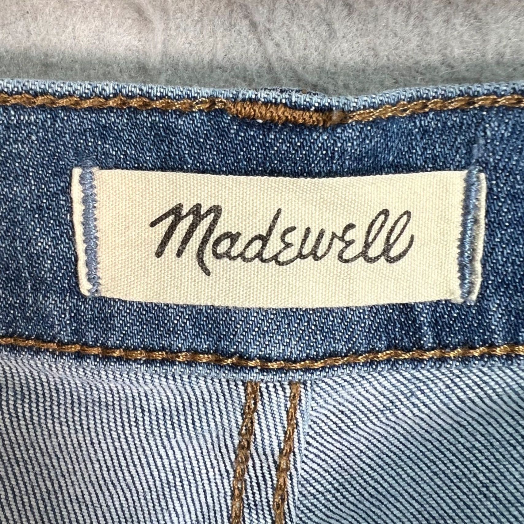 Madewell Madewell Jeans Womens 30 Medium Wash Denim High-Rise Skinny Crop 5-Pocket — Cotton Blend Button Closure Vintage No Size 30" / US 8 / IT 44 - 3 Thumbnail