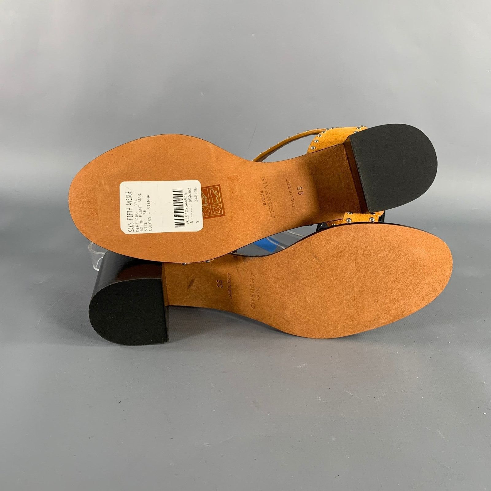 Givenchy GIVENCHY Size 6 Mustard Yellow Suede Ankle Strap Sandals Size US 6 / IT 36 - 6 Thumbnail
