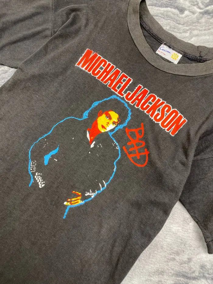 Vintage Vintage Michael Jackson 80s 90s T Shirt Single Stitch 80s Size US M / EU 48-50 / 2 - 2 Thumbnail