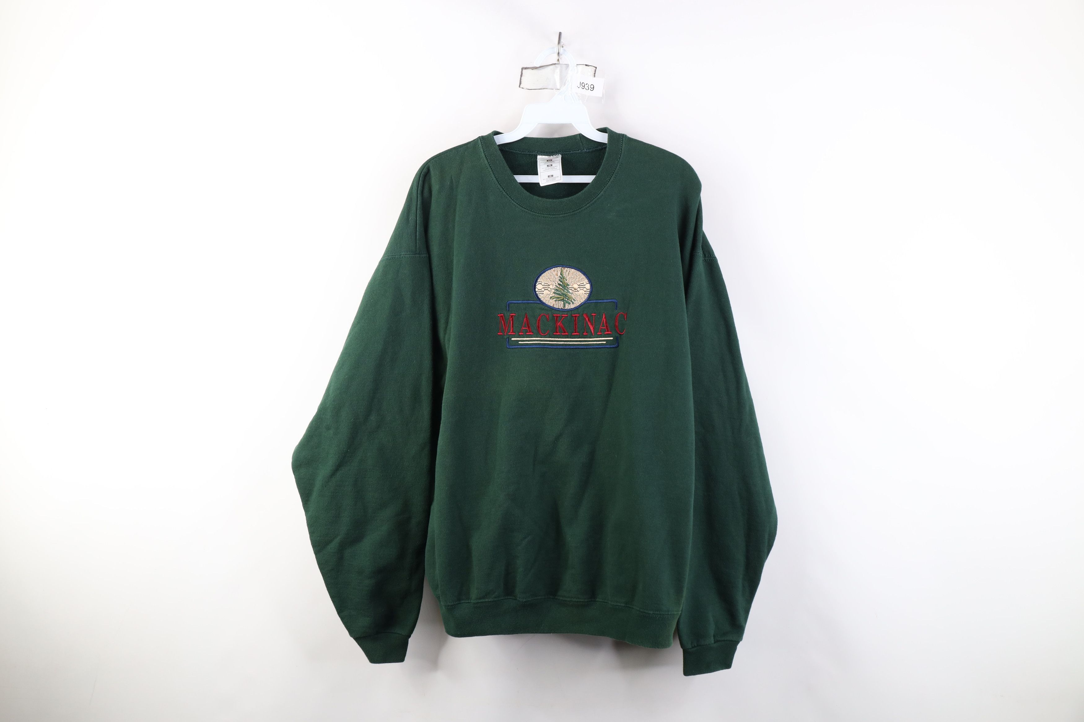 Vintage Vintage 90s Streetwear Michigan Tree Crewneck Sweatshirt Size US XL / EU 56 / 4 - 1 Thumbnail