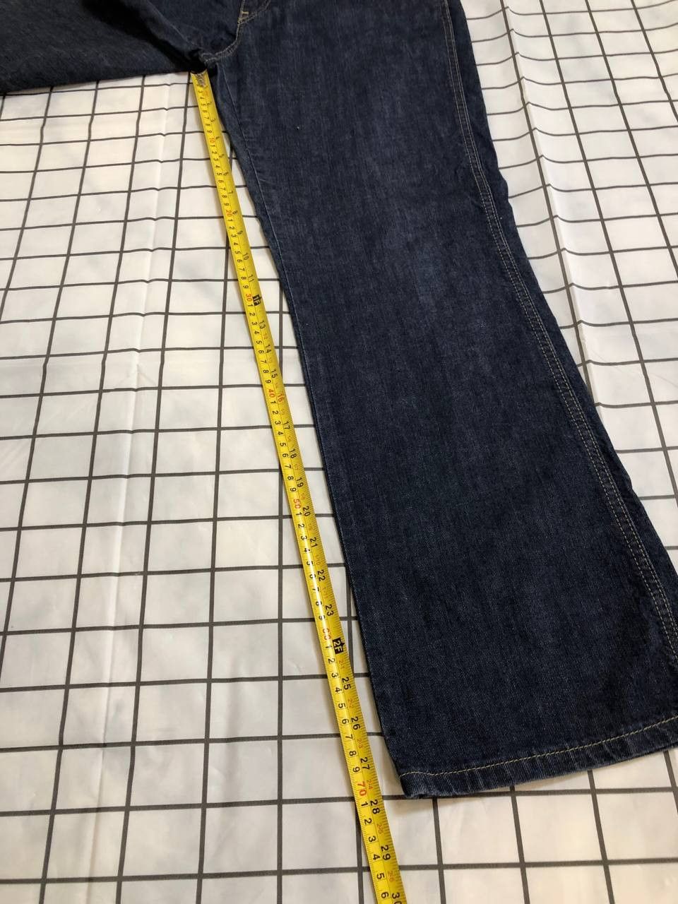 Levi's Levi's 514 Slim Straight Fit Dark Wash Denim Selvedge Jeans Size US 30 / EU 46 - 4 Thumbnail