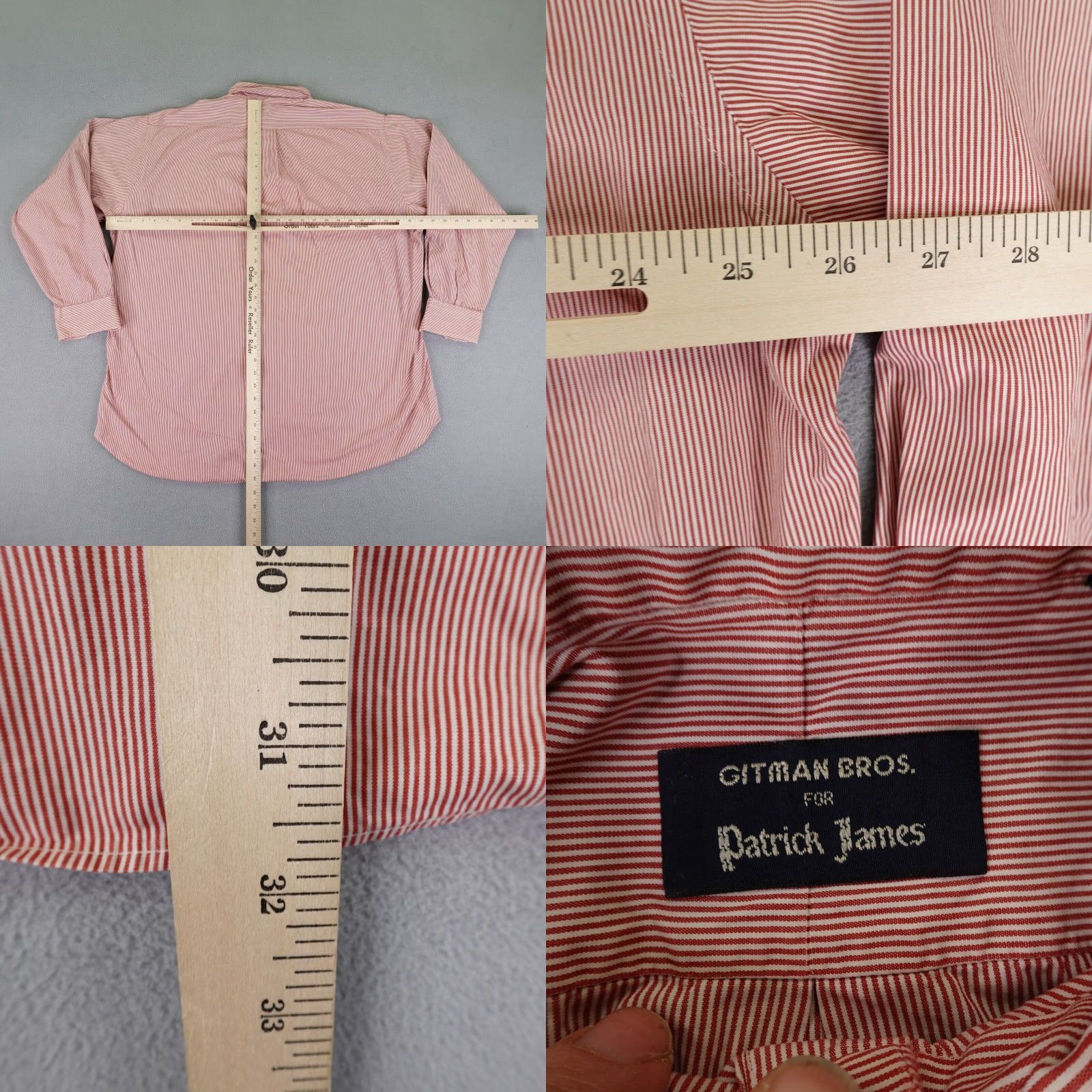 Vintage VINTAGE Gitman Bros Button-Up Shirt Mens XL Red Stripes Western Collared Casual Size US XL / EU 56 / 4 - 8 Thumbnail