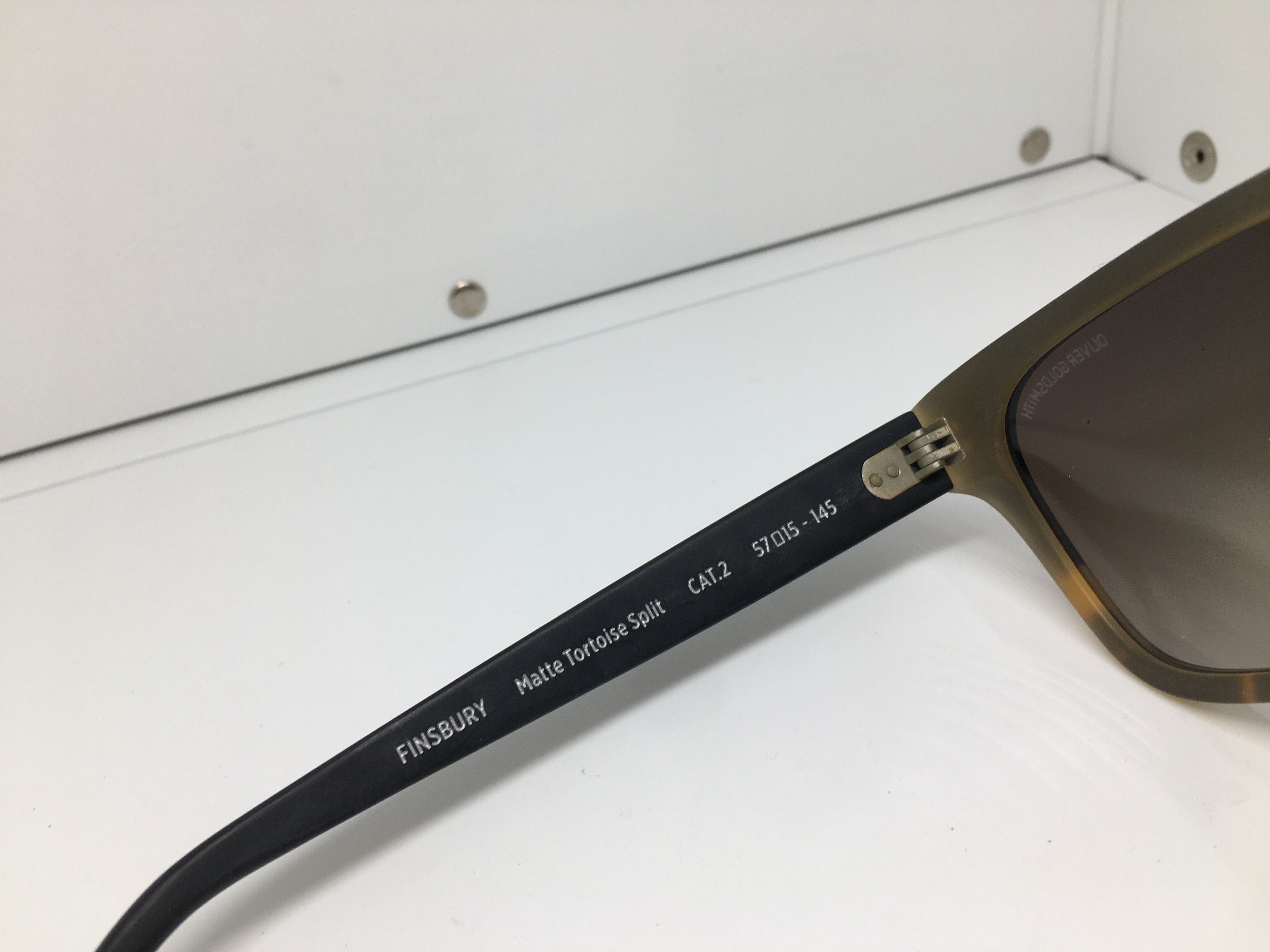 Other Oliver Gold Smith Matte Tortoise Split Sunglasses Frame Size ONE SIZE - 6 Thumbnail