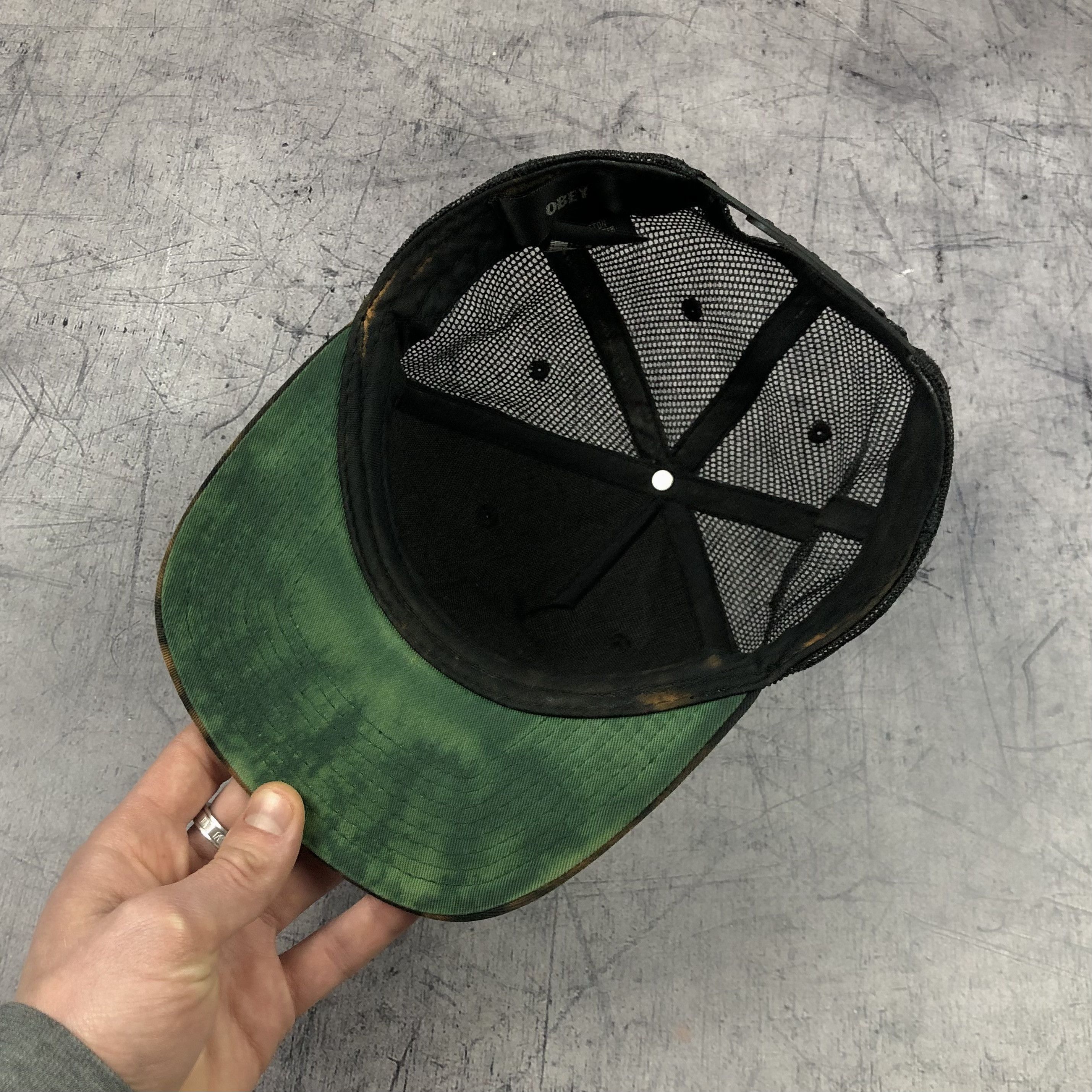 Obey Vintage Obey USA Custom Trucker Cap Size ONE SIZE - 4 Thumbnail