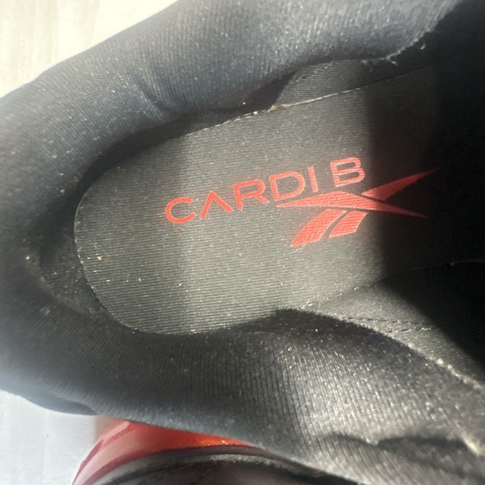 Reebok Size 5.5 - Reebok Cardi B x Club C Black Vector Red W Size US 5.5 / IT 35.5 - 6 Thumbnail